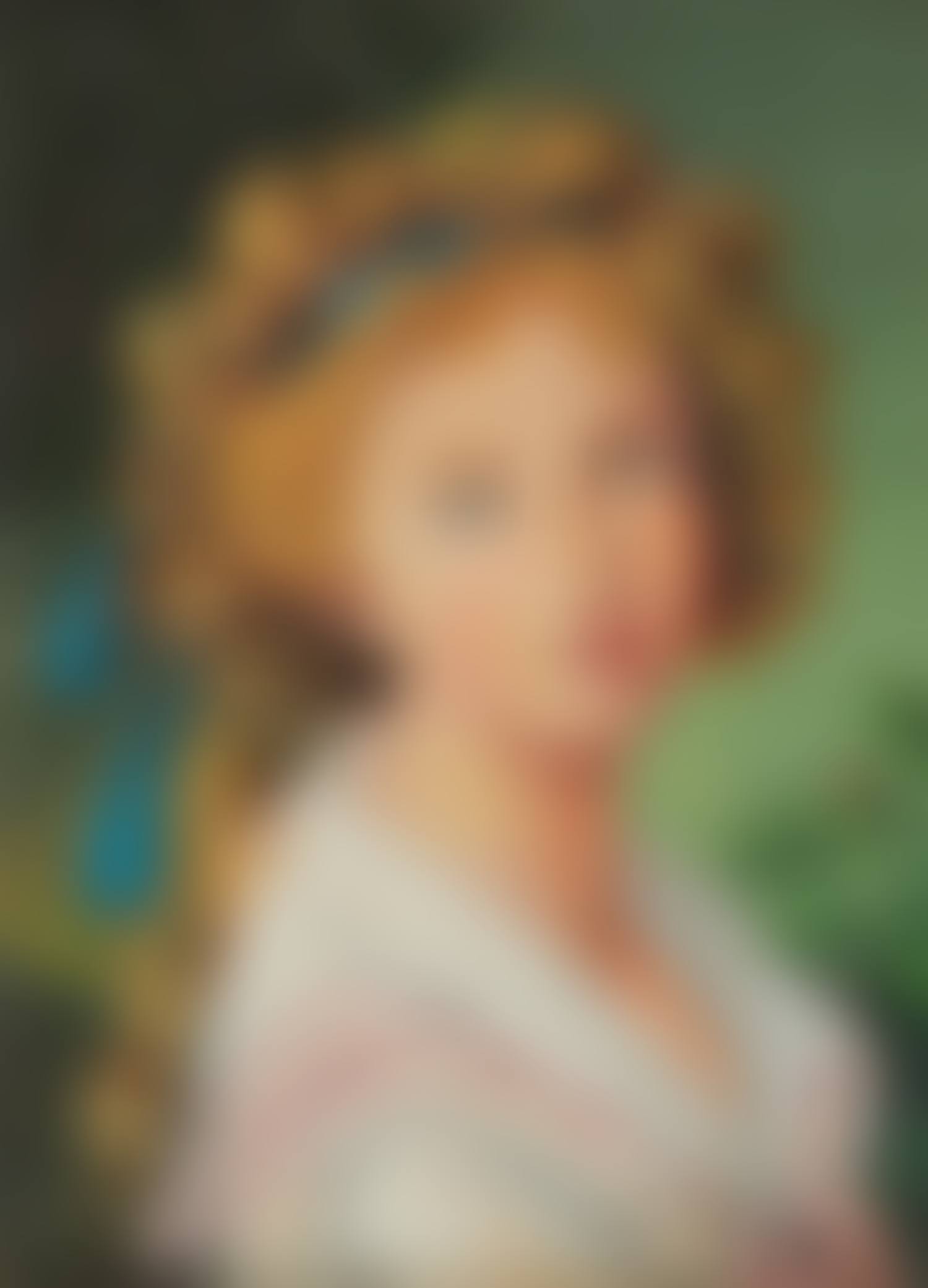 "YOUNG GIRL WITH A BLUE HEAD BAND" (preview)