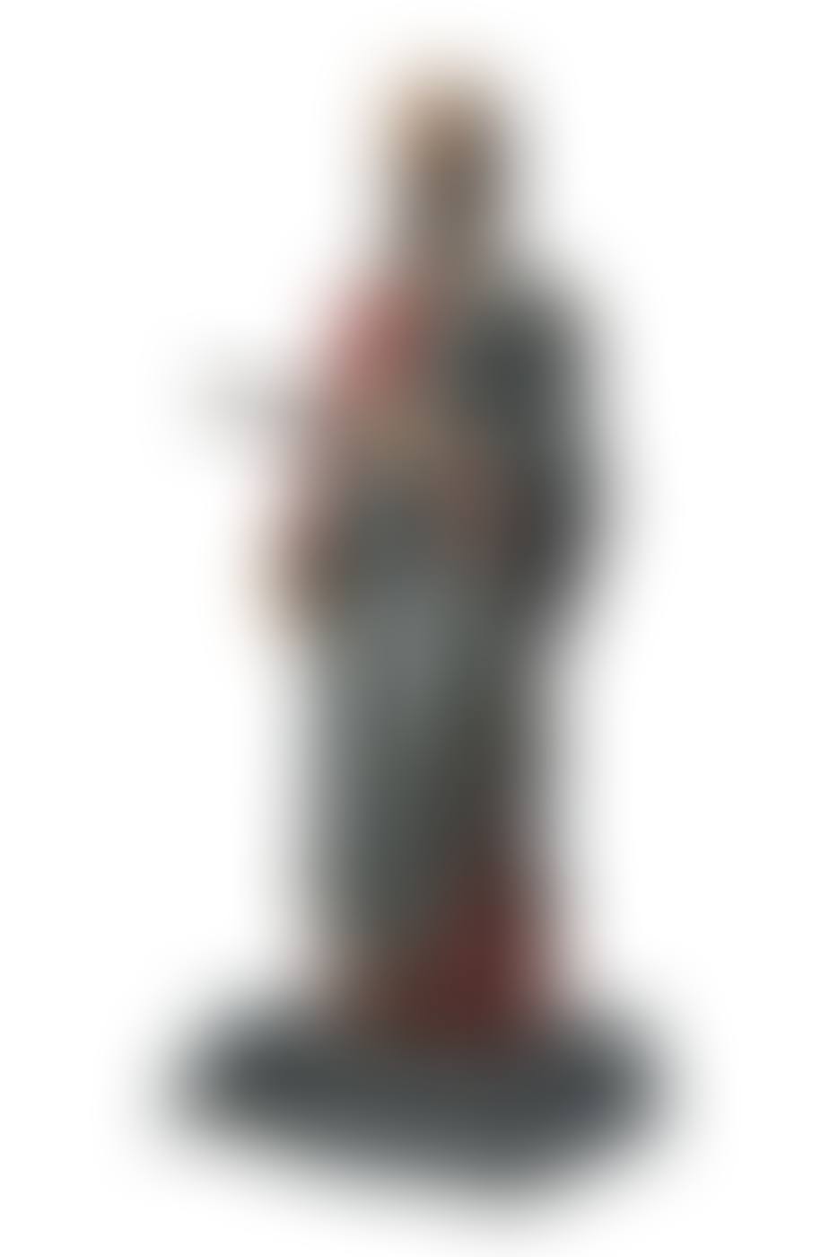 A Polychrome Carved Figure of a Christian Saint (preview)