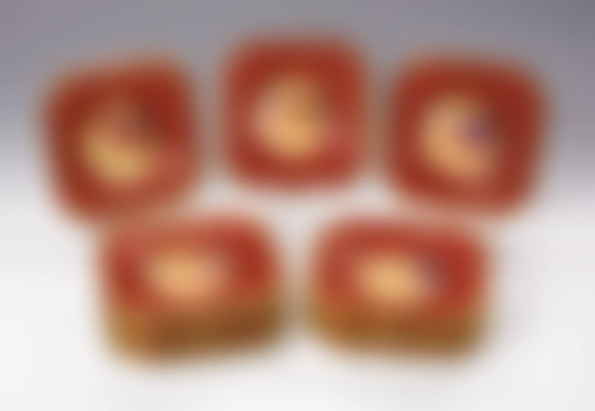 A SET OF EIGHTEEN ROYAL DOULTON HAND PAINTED SQUARE DESSERT PLATES (preview)