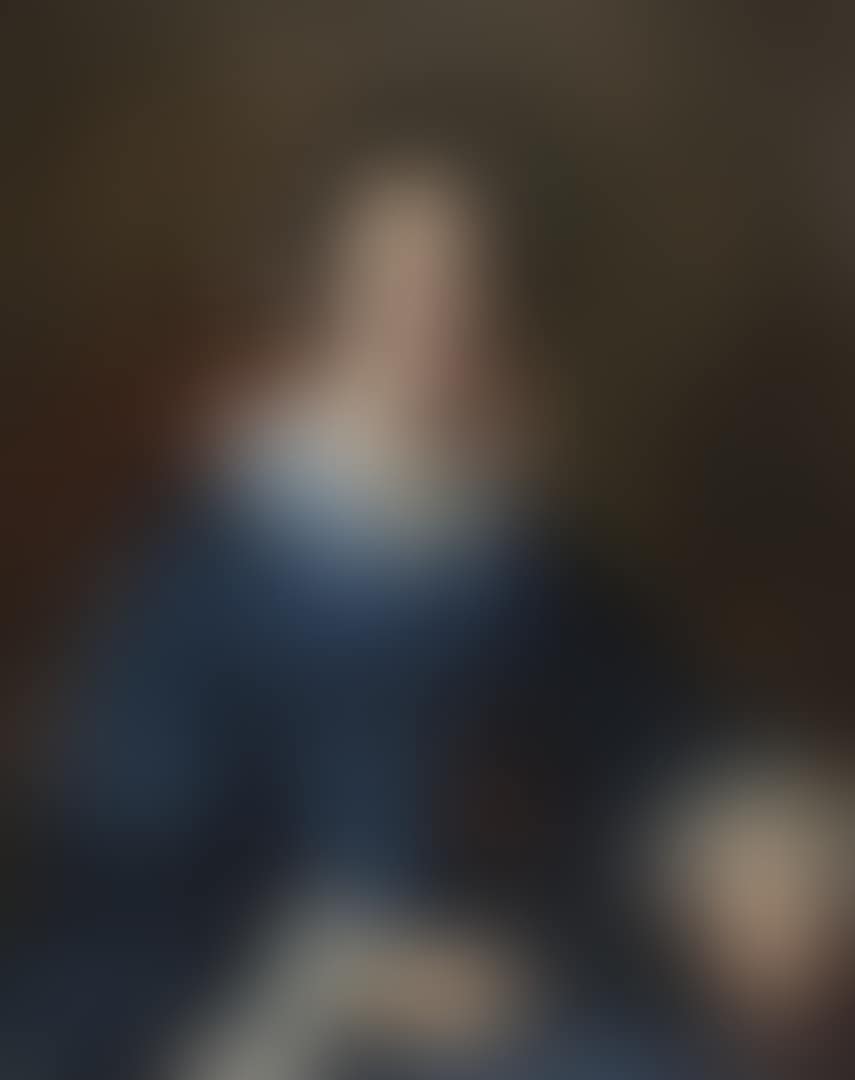 Portrait of a woman in a blue dress known as Madame Louise Wotoski, née Maufus (preview)
