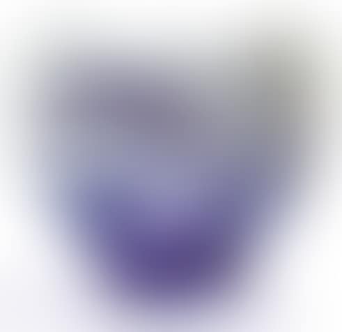Multilayered glass bowl decorated with purple nenufards on a white acid-etched background (preview)