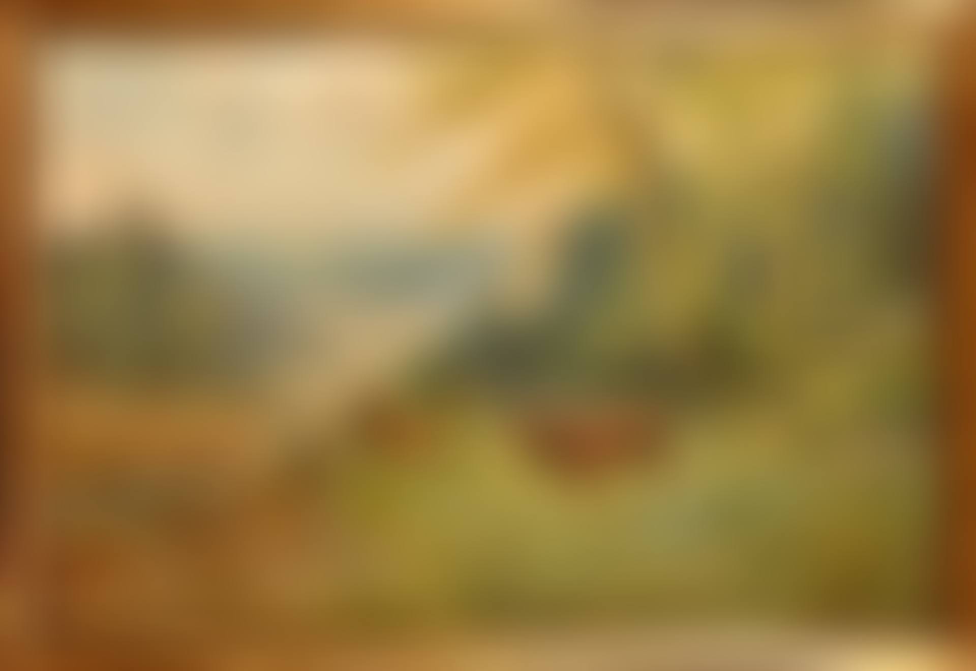 Stag and deer in a landscape (preview)
