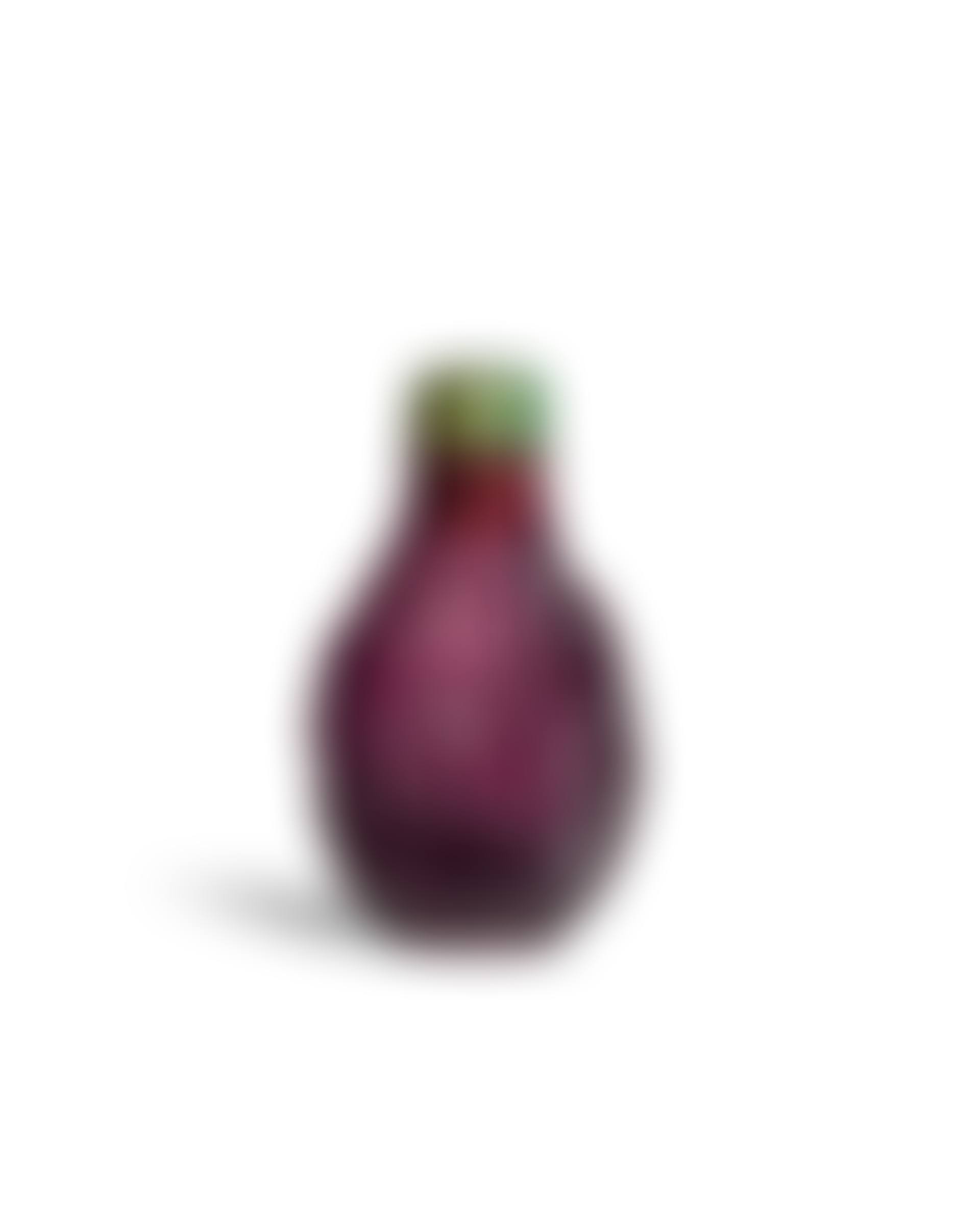 A CARVED AMETHYST GLASS PEAR-SHAPED BOTTLE WITH WOODMAN SCENE (preview)