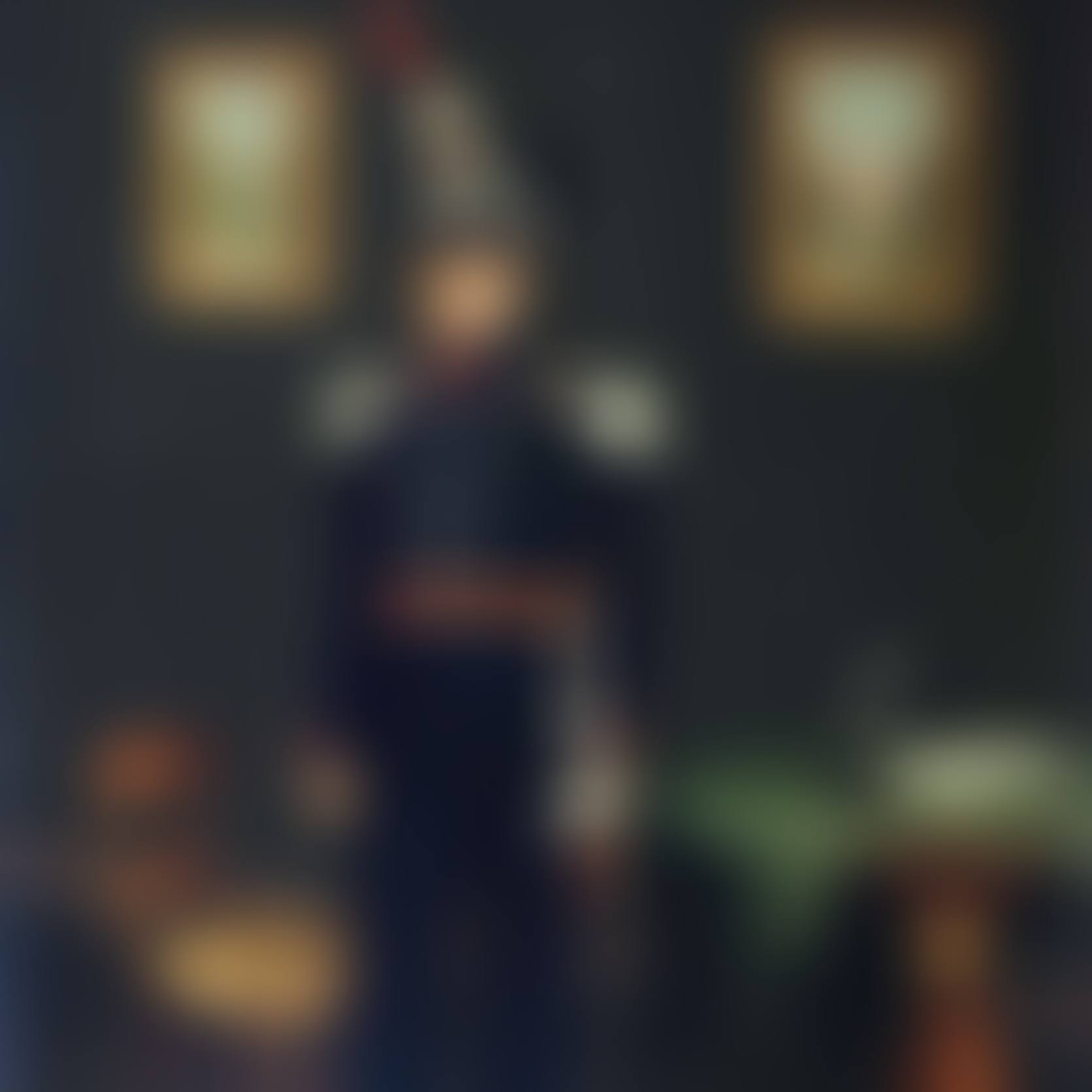 Portrait of soldier in interior (preview)