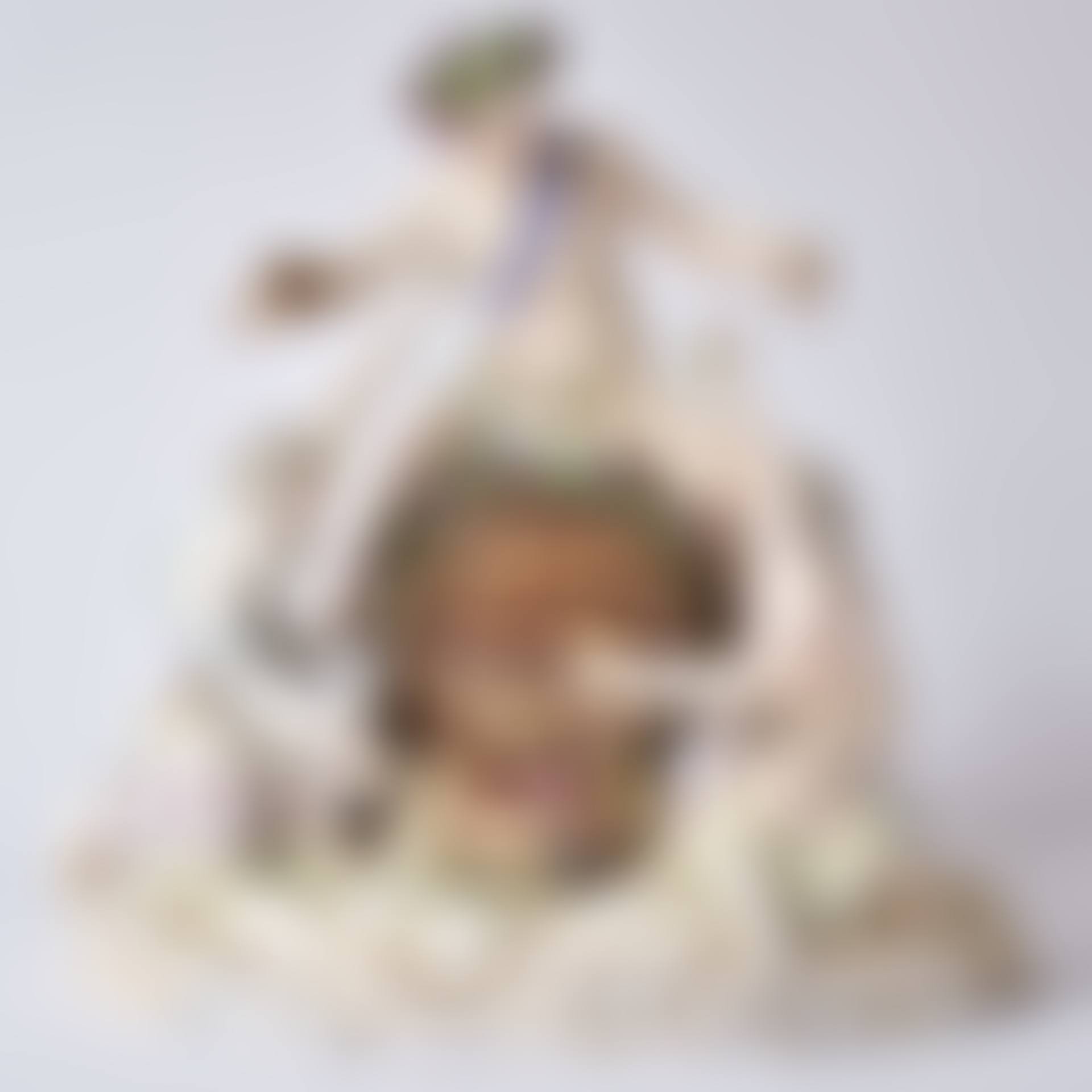 BACCHUS ON WINE BARREL WITH TWO LADIES  (preview)