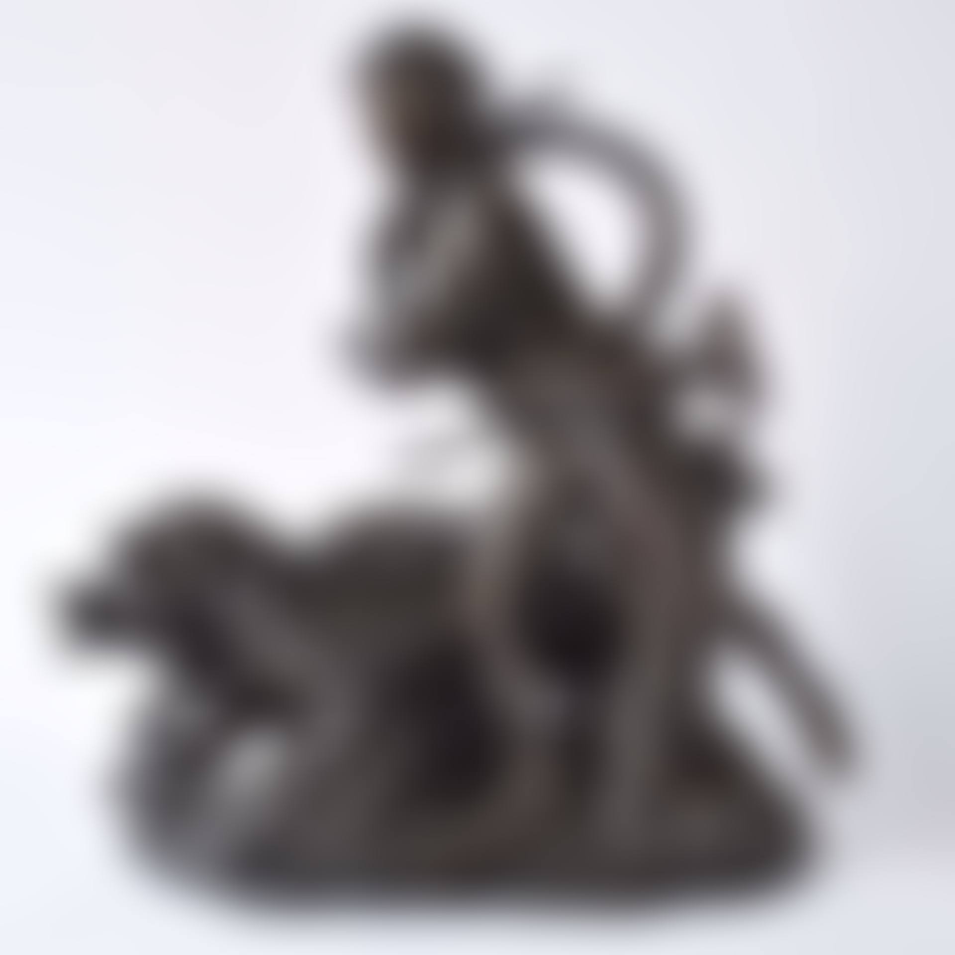 HUNTER WITH HORN AND HUNTING DOGS (preview)