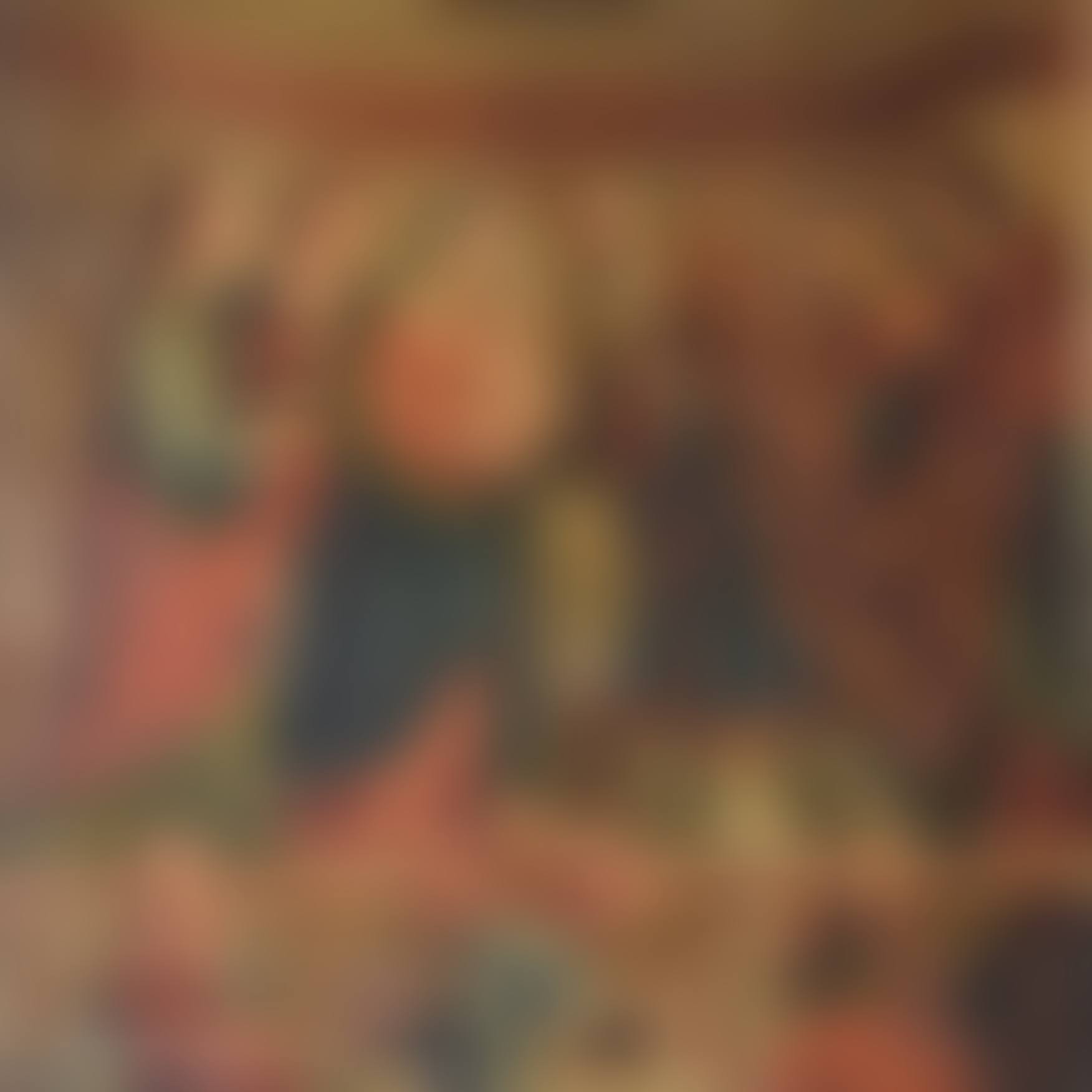 Center panel decorated with Holy Family and musical amors (preview)
