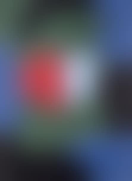 Green and red, blue and black composition  (preview)