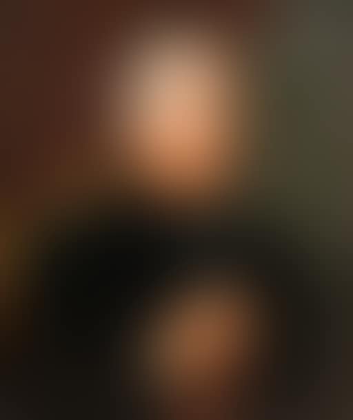 Portrait of a clergyman in black on a green velvet armchair (preview)