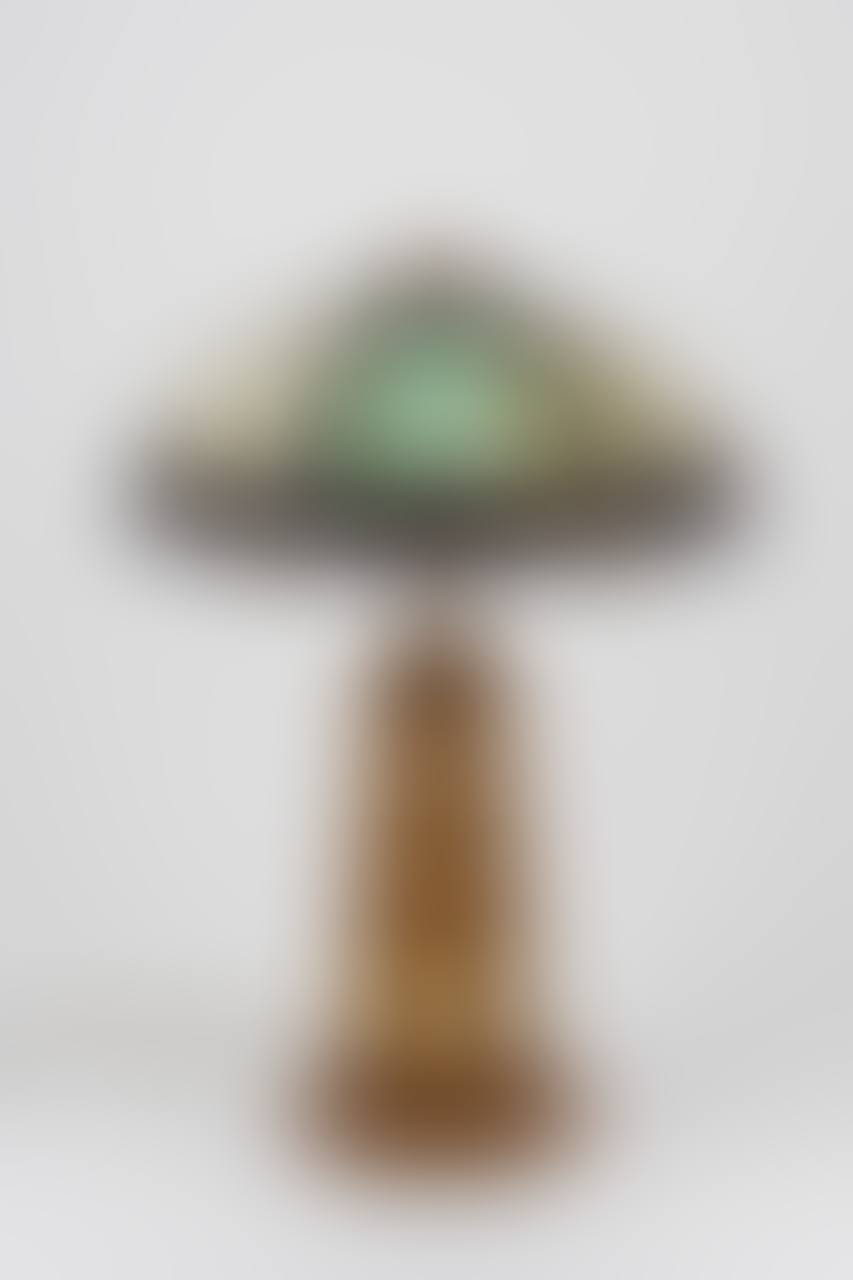 Vintage slag glass and metal lamp (preview)