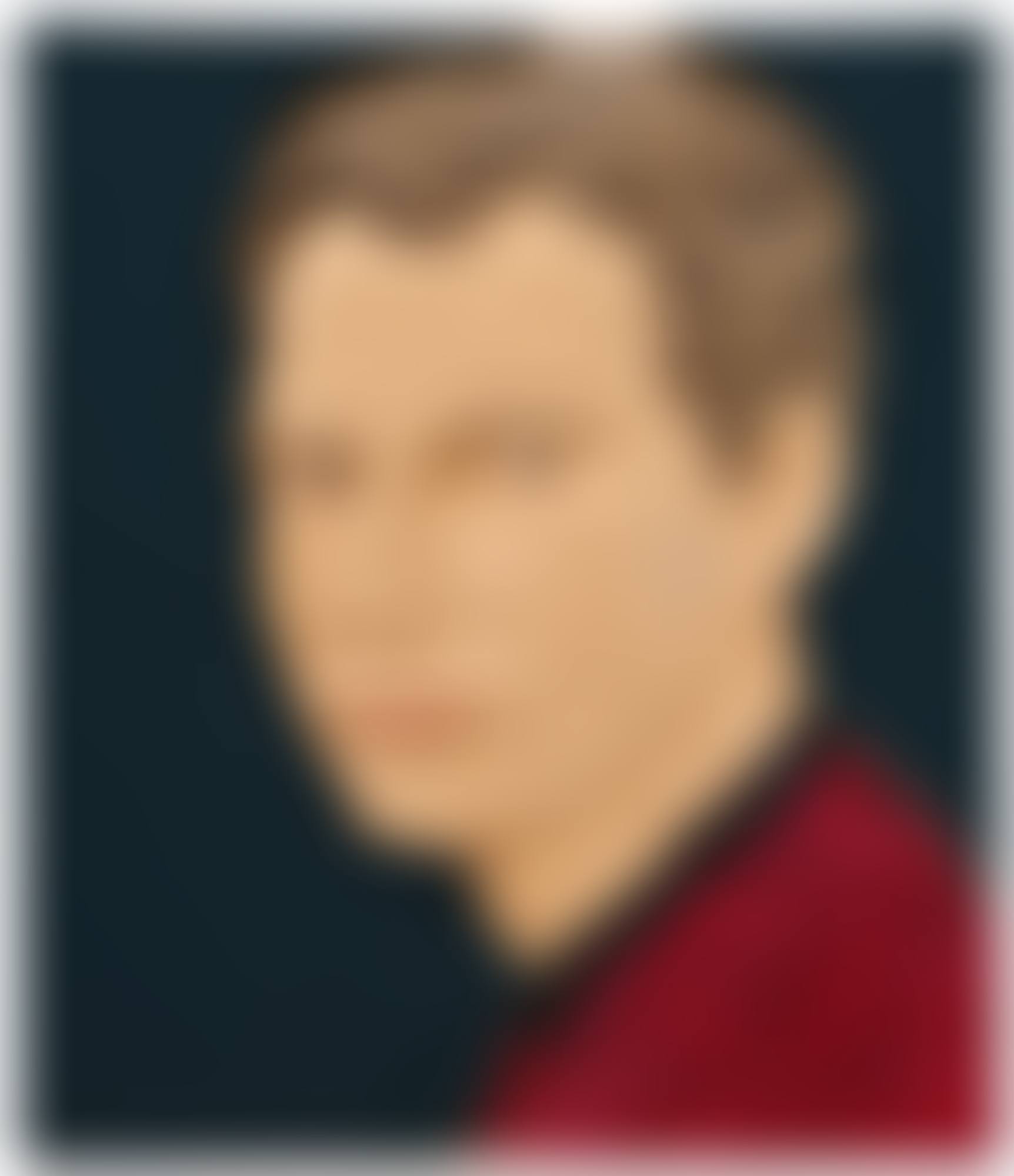 Kopfrelief Mann (rot) , (Head Relief Male, red) (preview)