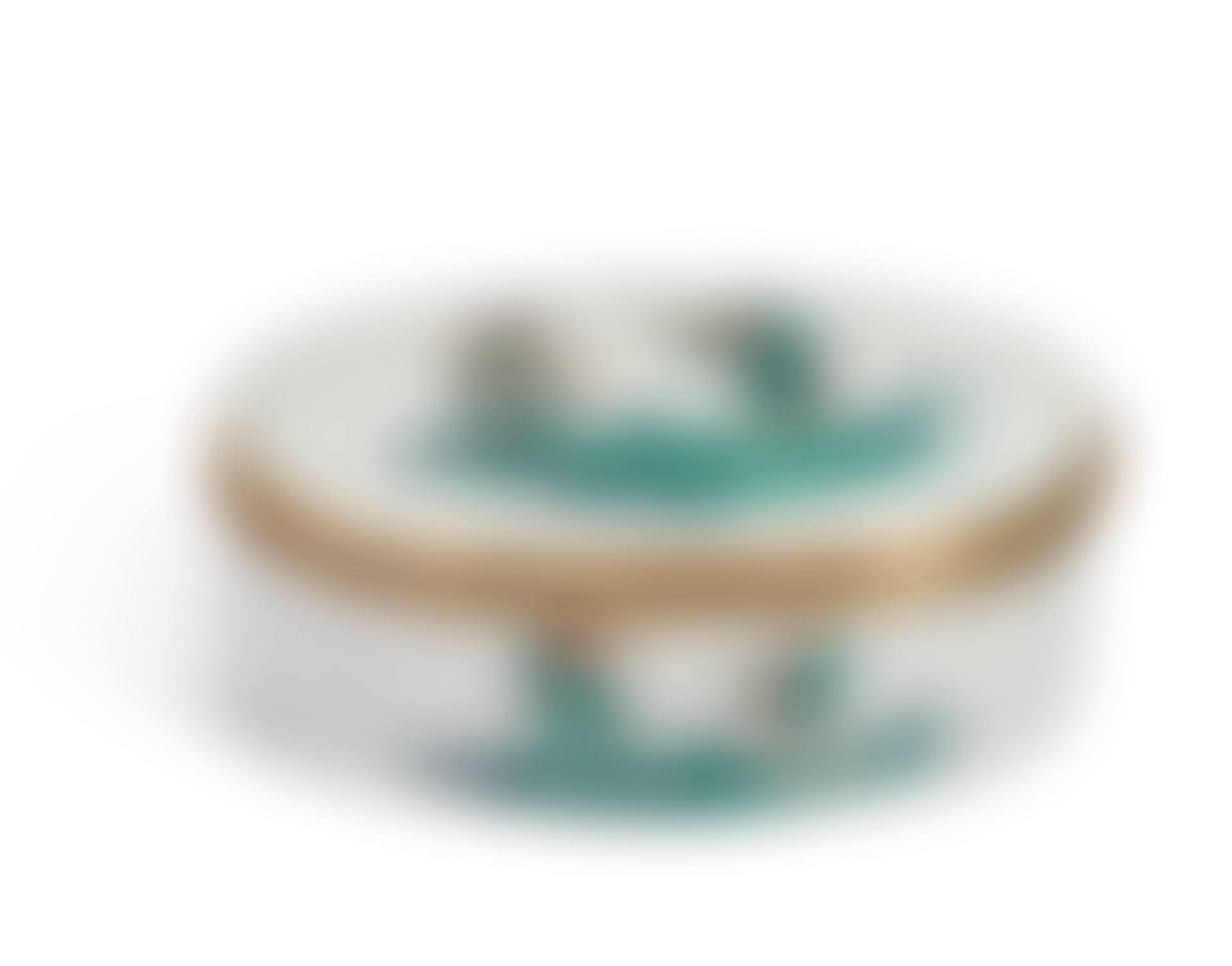A SILVER-GILT-MOUNTED MEISSEN PORCELAIN OVAL SNUFF-BOX AND COVER (preview)