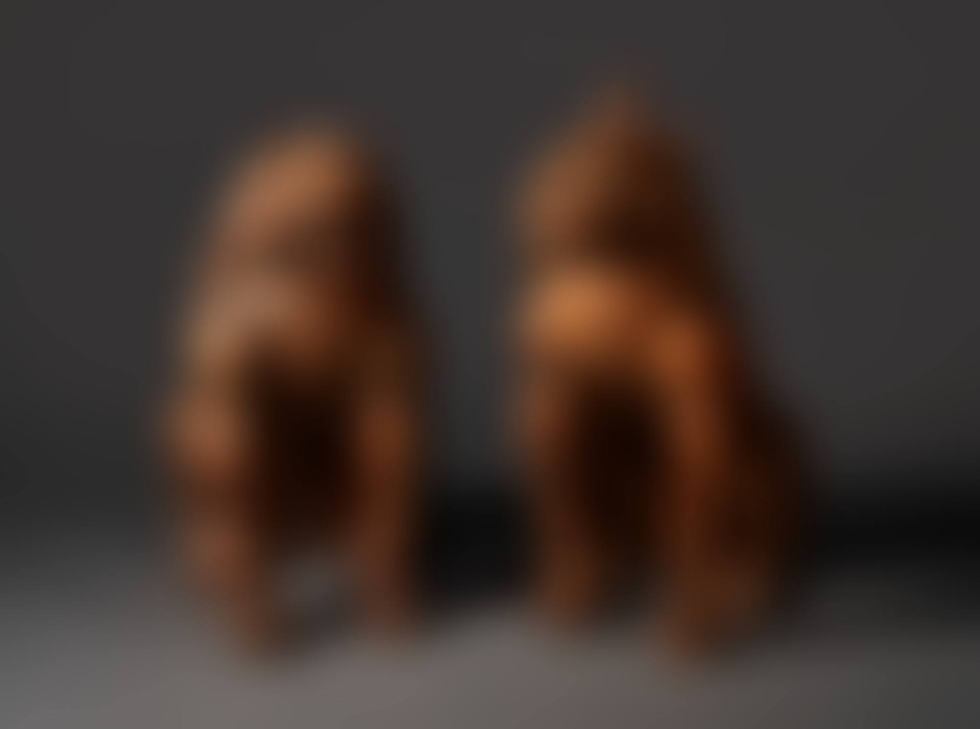 A PAIR OF CARVED WOOD SCULPTURES OF KOMA-INU (LION DOG) (preview)