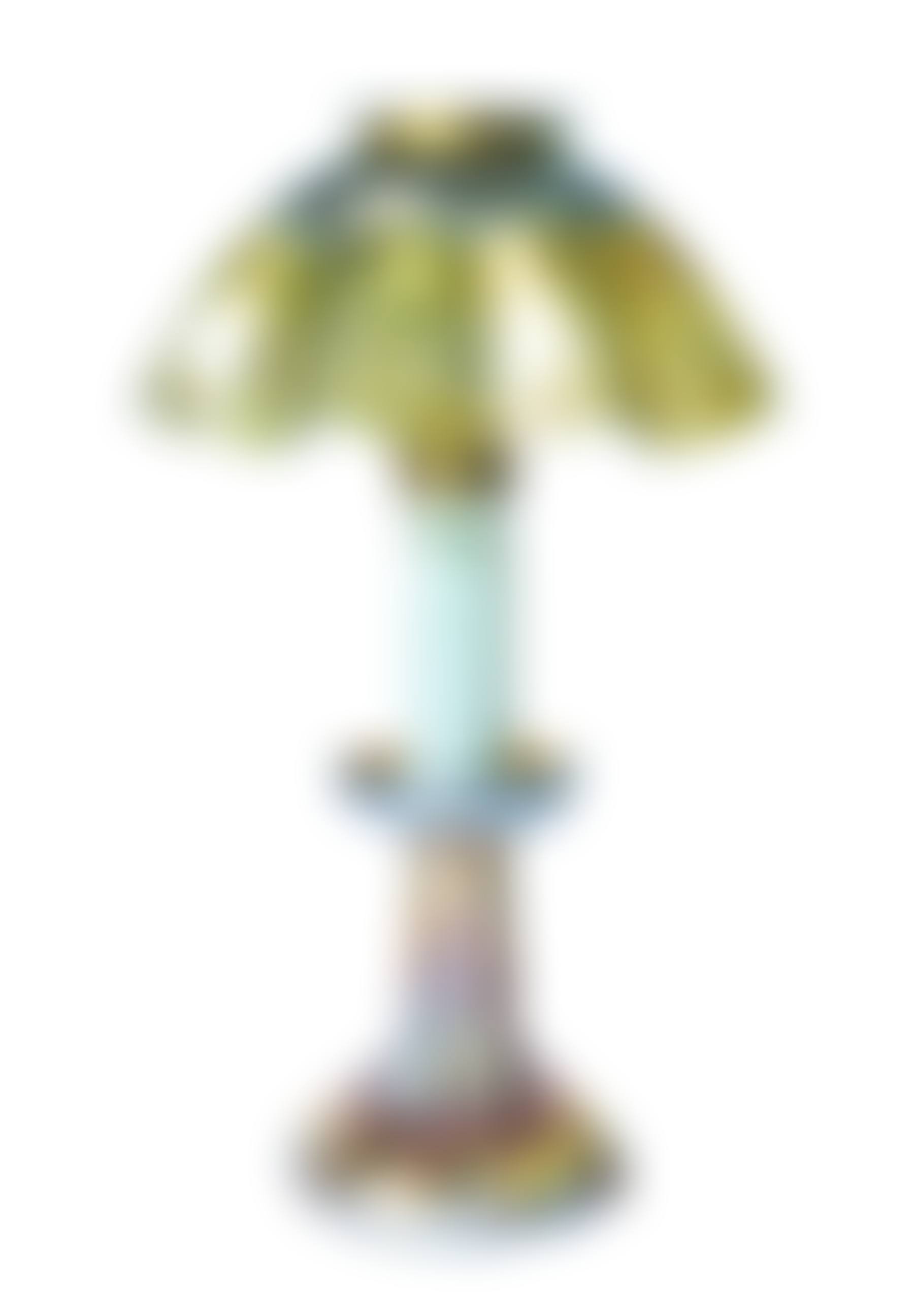Gold Favrile Glass Electric Candle Lamp with Shade (preview)