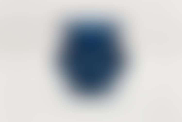 BLUE GLASS ZINNIA VASE (preview)