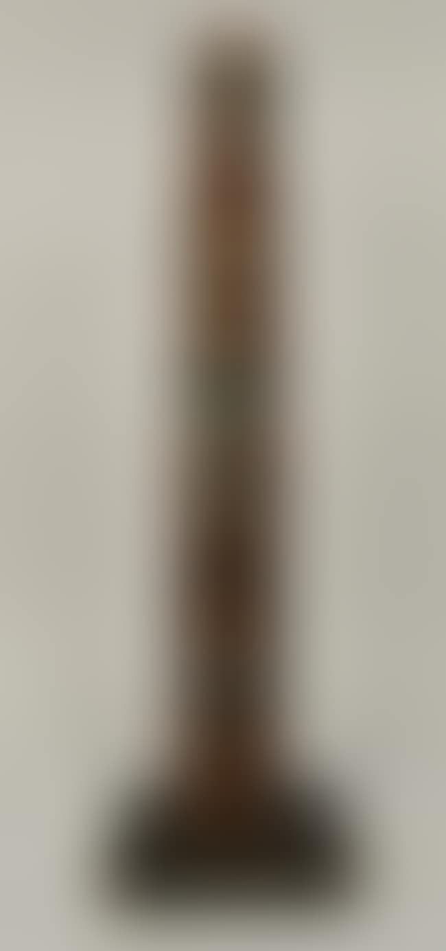 NATIVE AMERICAN CARVED AND POLYCHROME TOTEM (preview)