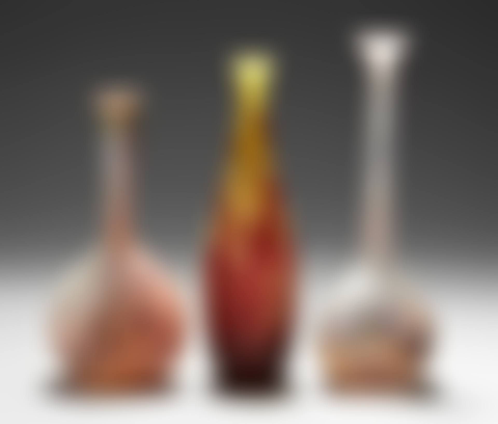 Vases, three pieces; A group of three Emile Gallé cameo vases (preview)