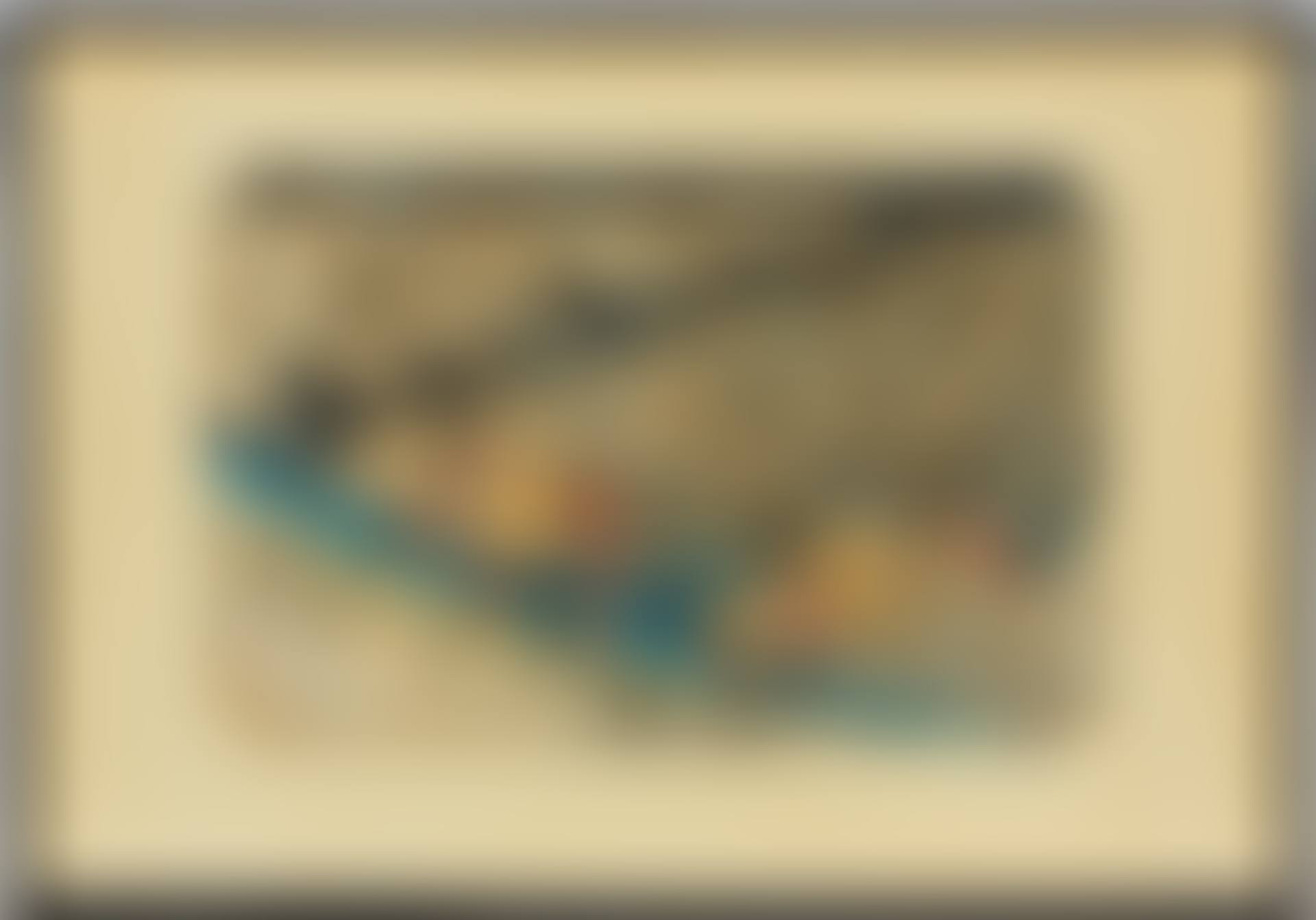 "Driving rain" ("Station 46" from the series "53 stations of Tokaido") (preview)
