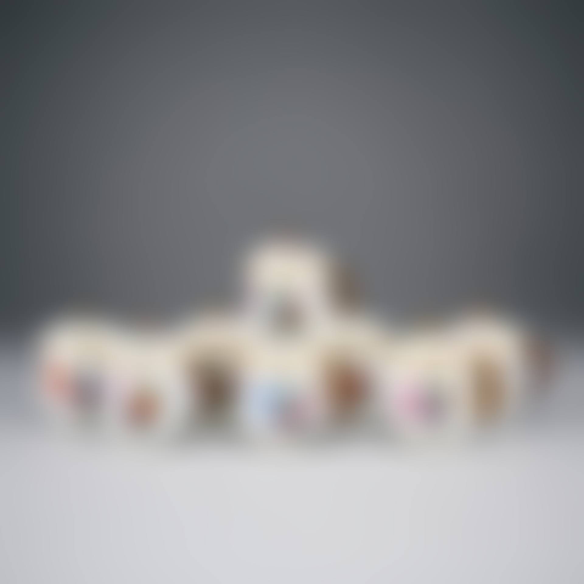 Cream cups, eight pieces "Saxon flower" (preview)