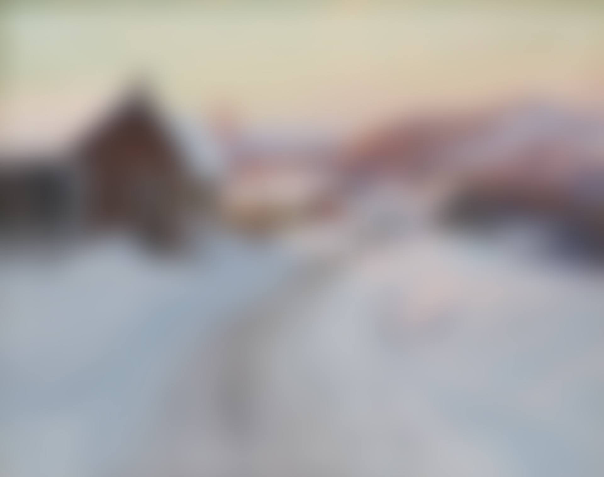 "Village street in evening sun, motif from Dalarna" (preview)