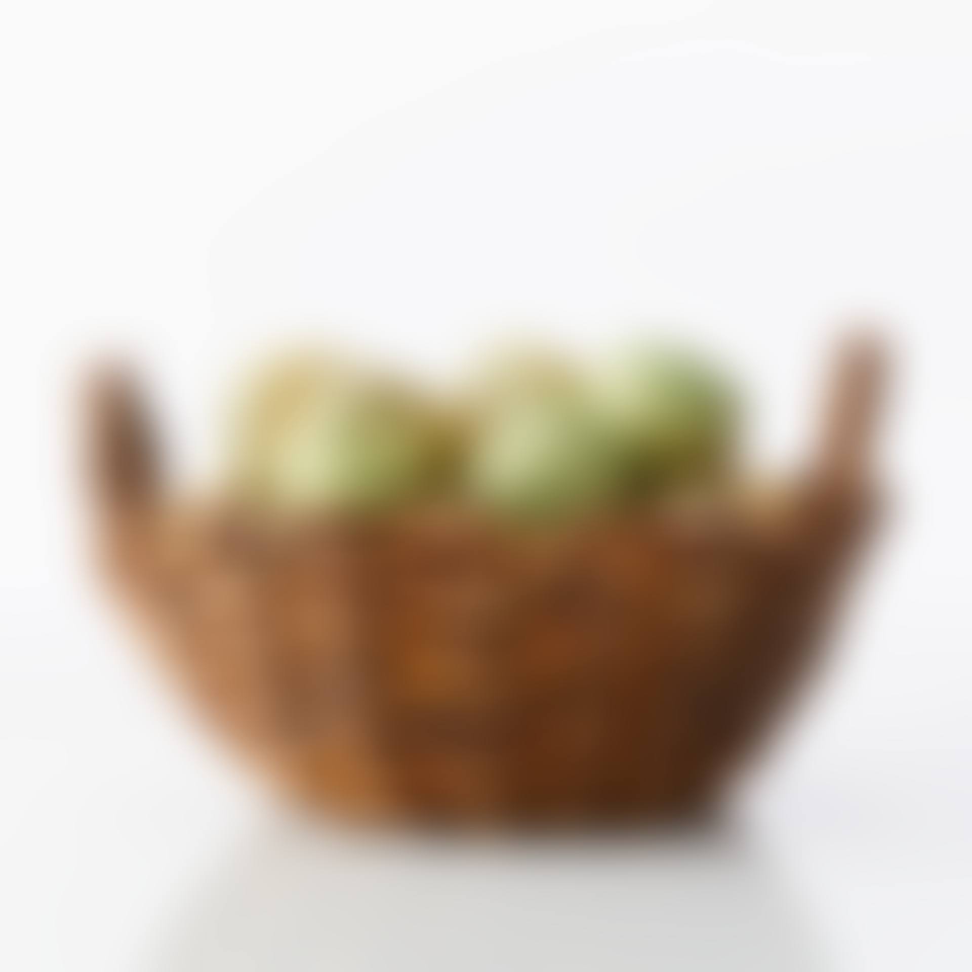 An Ingrid Herrlin apple basket stoneware sculpture (preview)