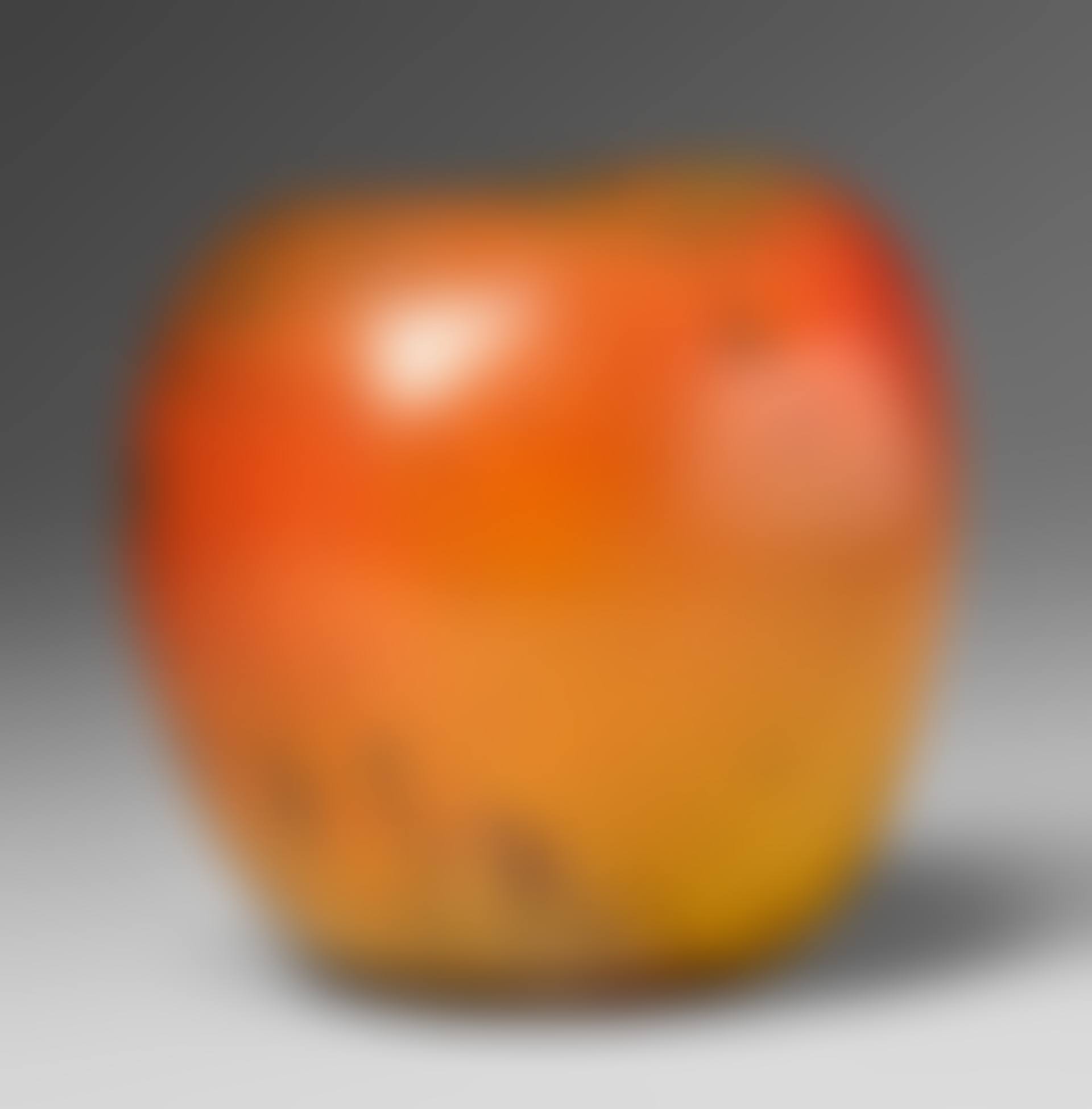 Sculpture in the shape of an apple (preview)