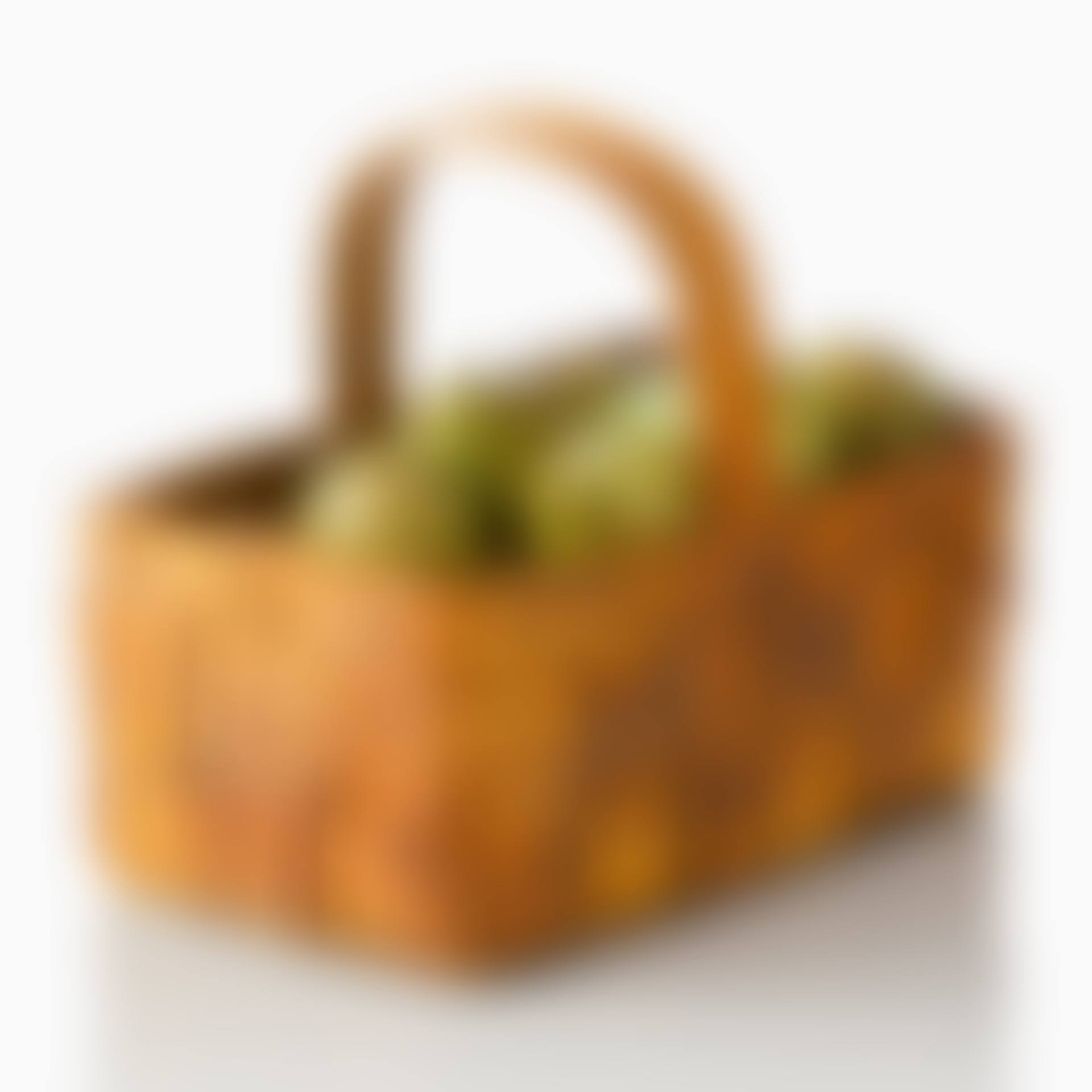Sculpture in the form of a wicker basket with pears; An Ingrid Herrlin basket of pears stoneware sculpture (preview)