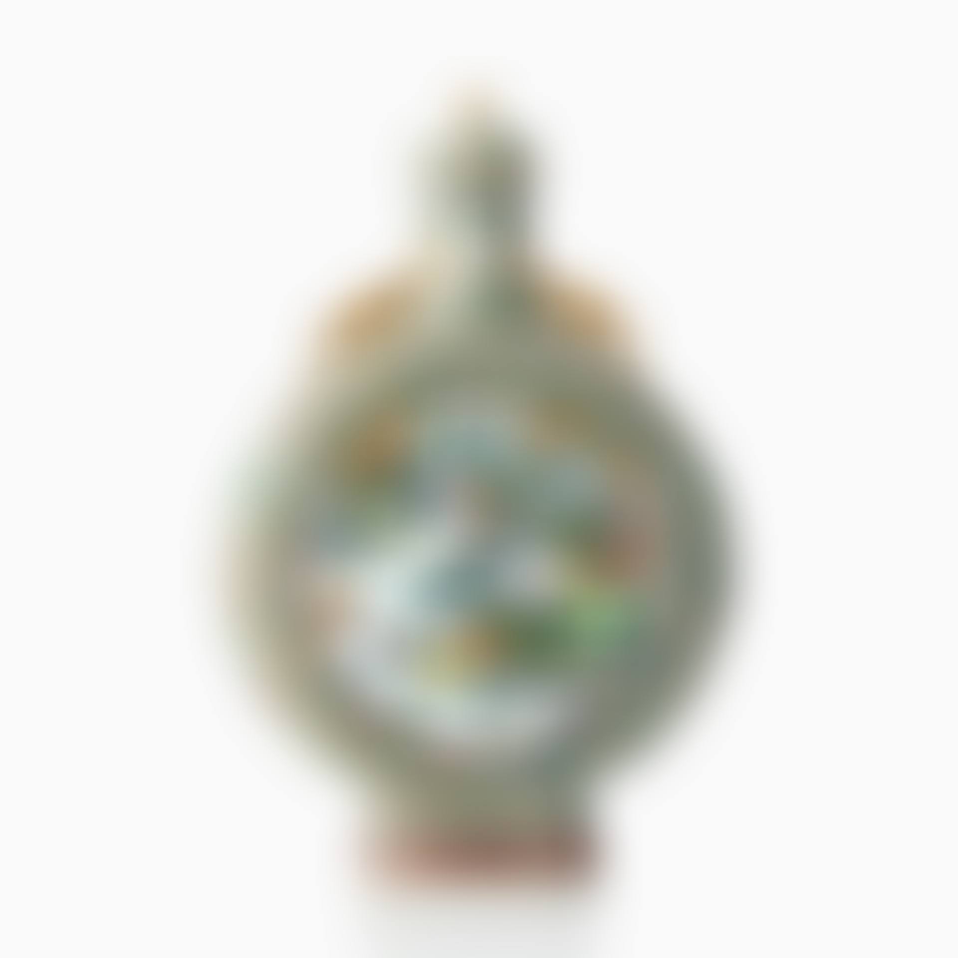 A large Chinese polychrome moonflask and cover (preview)