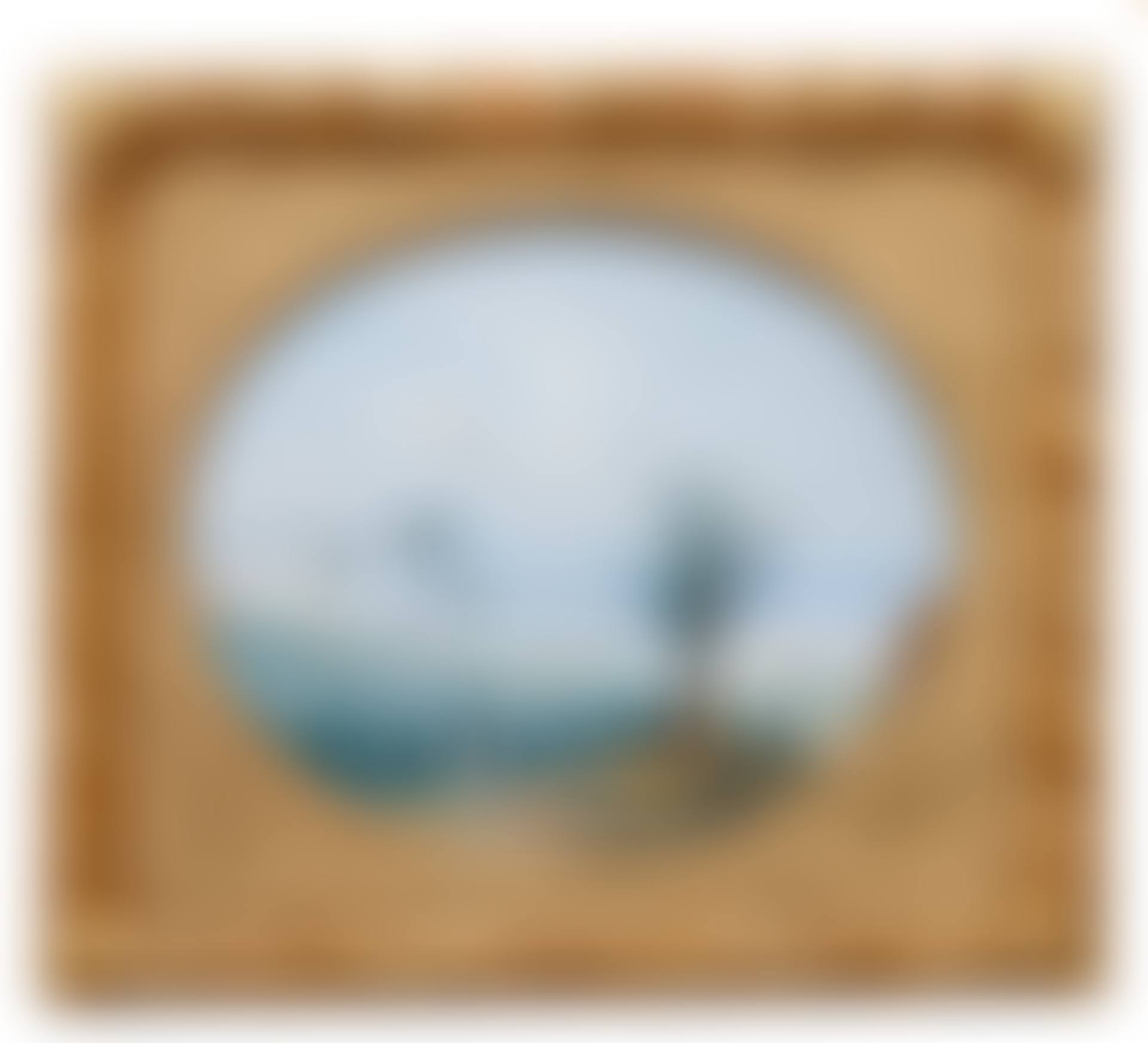 Bay of naples with palm tree (preview)