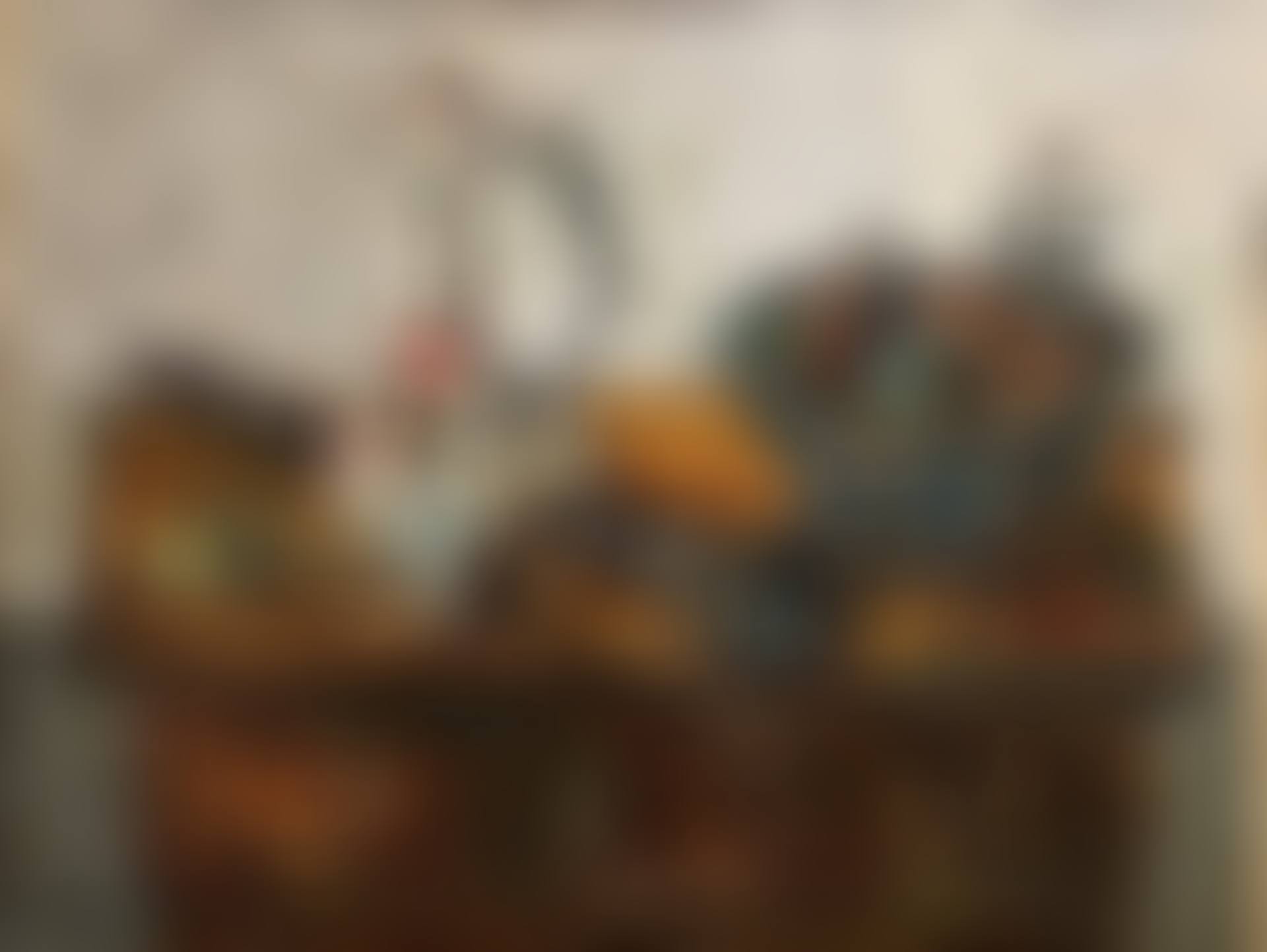 Still life with fruie basket on a table (preview)