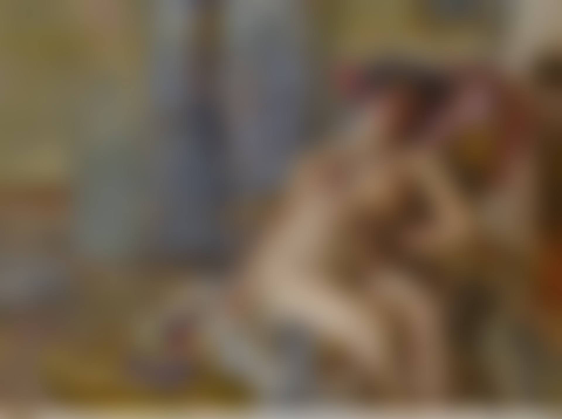 Nu assis, Fleurs dans les cheveux (Étude de nu) (preview)
