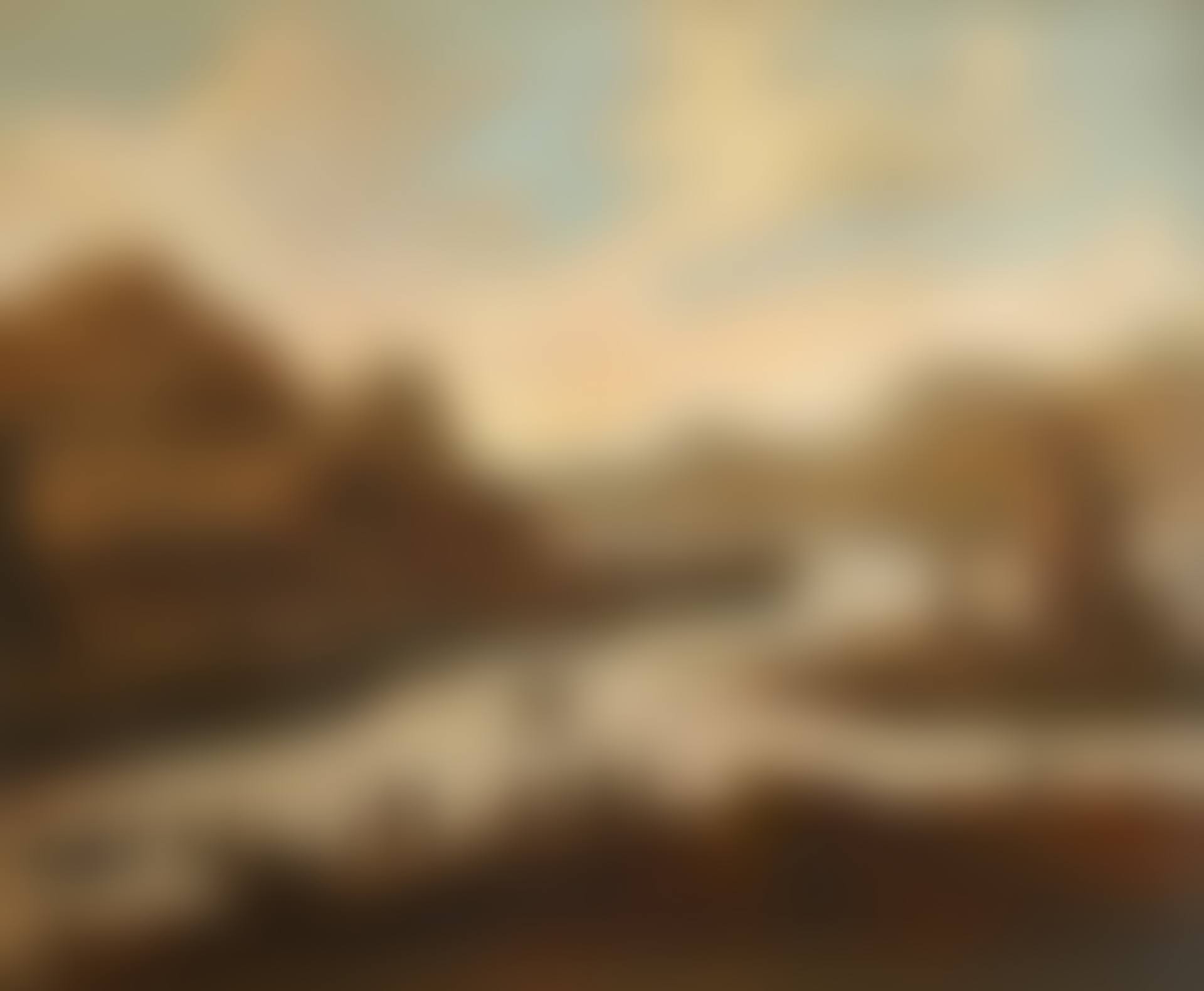 Italianate river landscape with figures and a town beyond (preview)