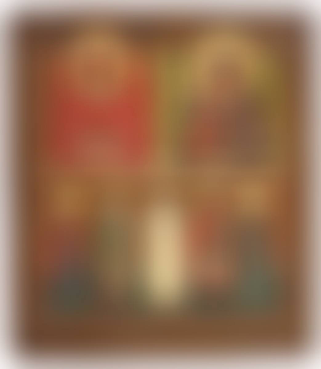 An icon in two registers of Archangel Michael?; The Mother of God with 3 hands; Saints Justinia, Cyprian, Nikita and Glykeria with the Guardian Angel (preview)