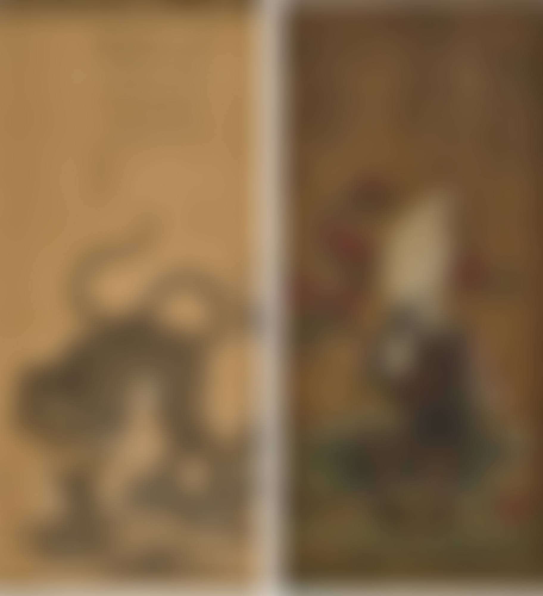 Two animal paintings 20th century | 二十世紀 白鷹及猛虎畫一組兩幅 (preview)