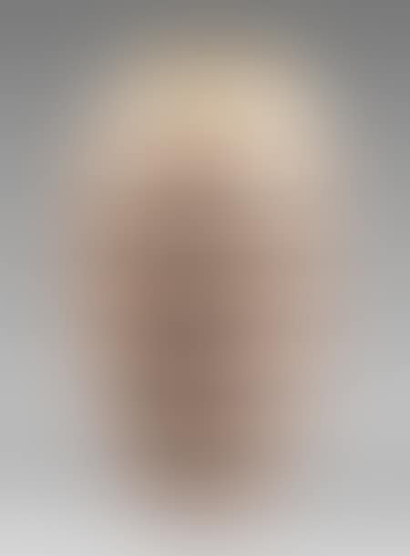 Conical copper dinanderie vase with swollen shoulder in beige (preview)