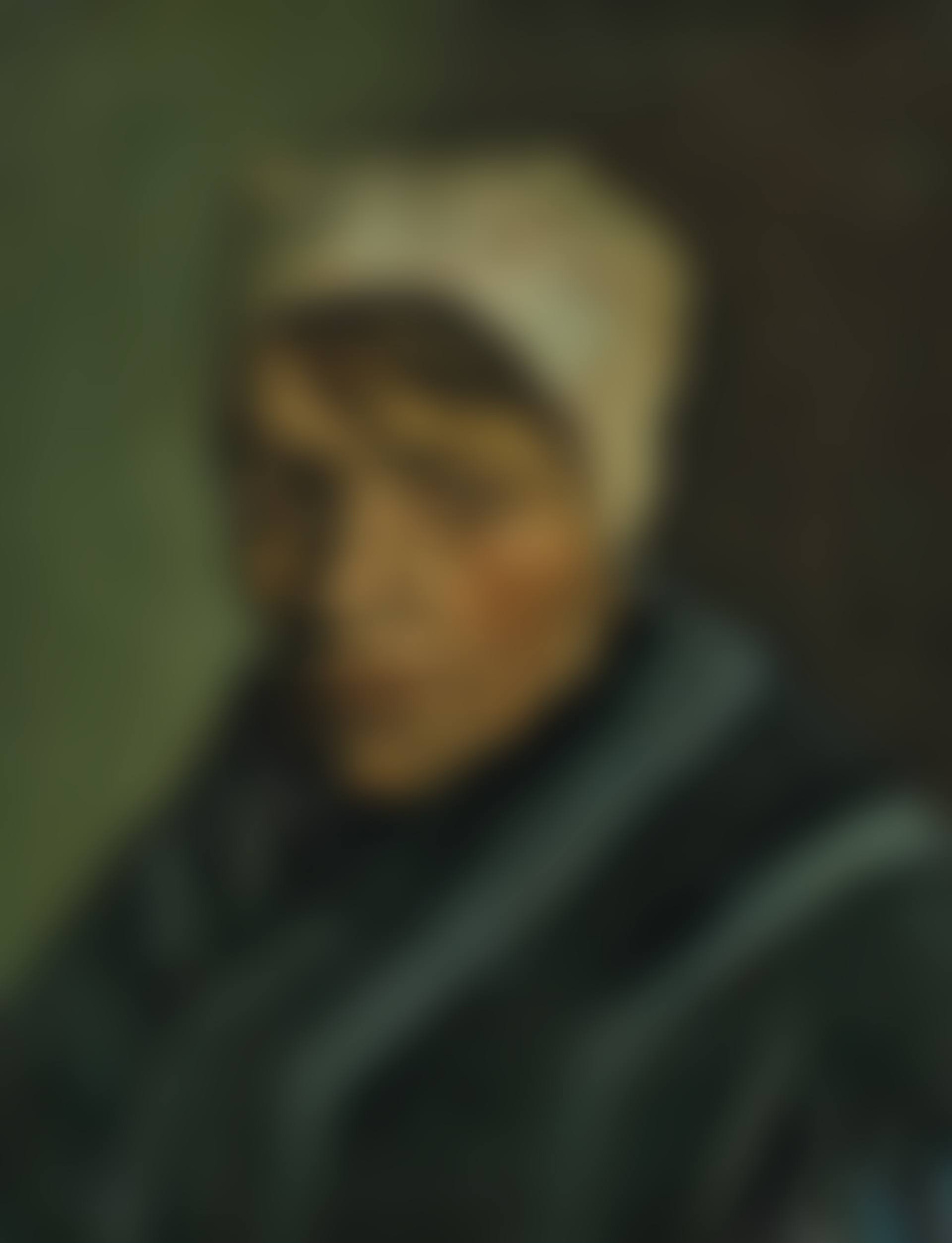 Kop van een vrouw met witte muts ( Head of a Woman with White Cap ) (preview)