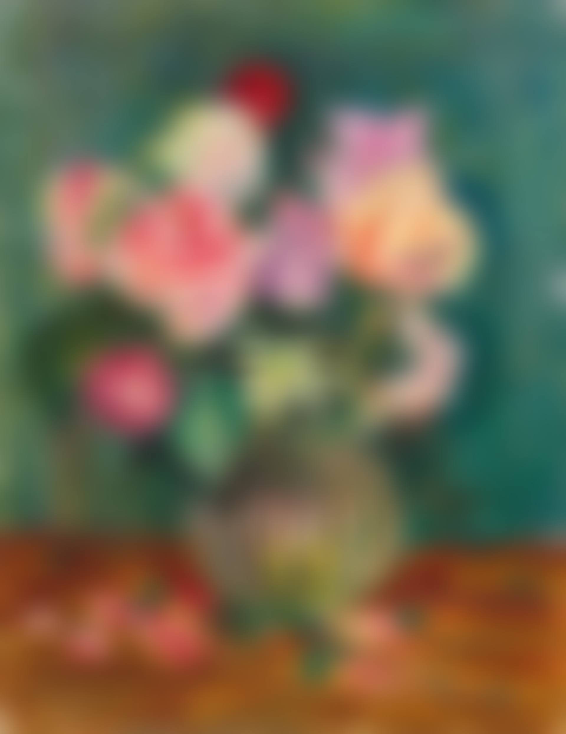 Roses dans un vase de verre (preview)