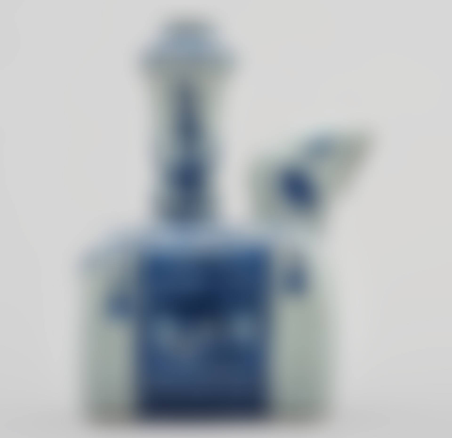A Chinese 20th Century blue and white elephant kendi (preview)