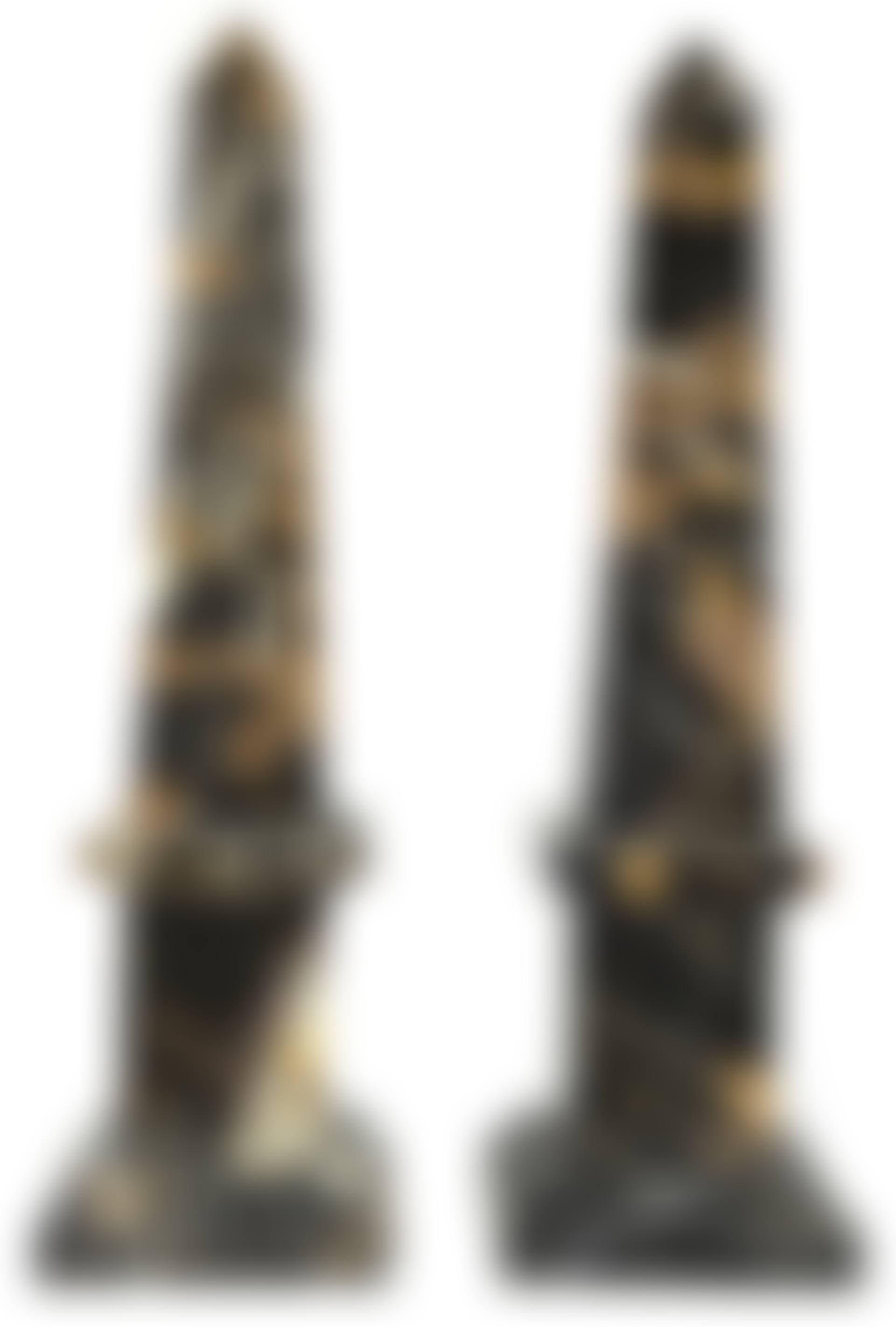 A pair of Italian black Portoro marble obelisks (preview)