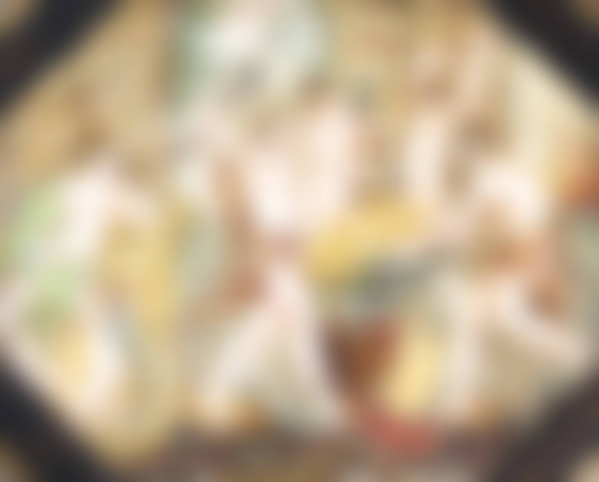 Framed Italian Capodimonte allegorical plaque (preview)