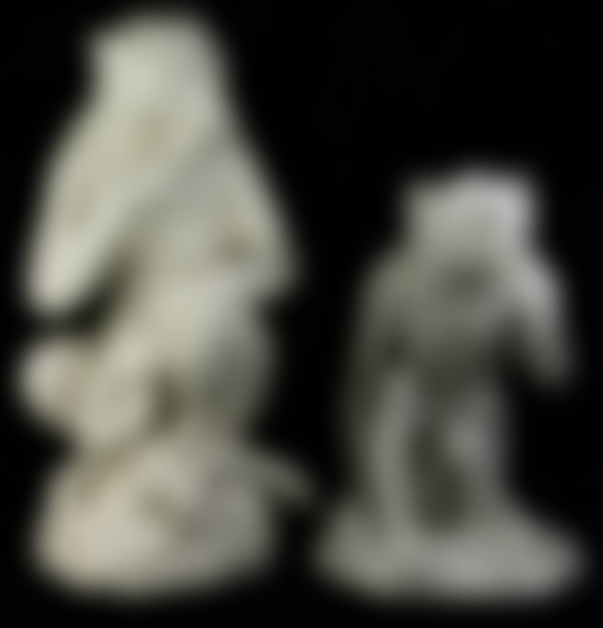 Italian porcelain figures of monkeys (preview)