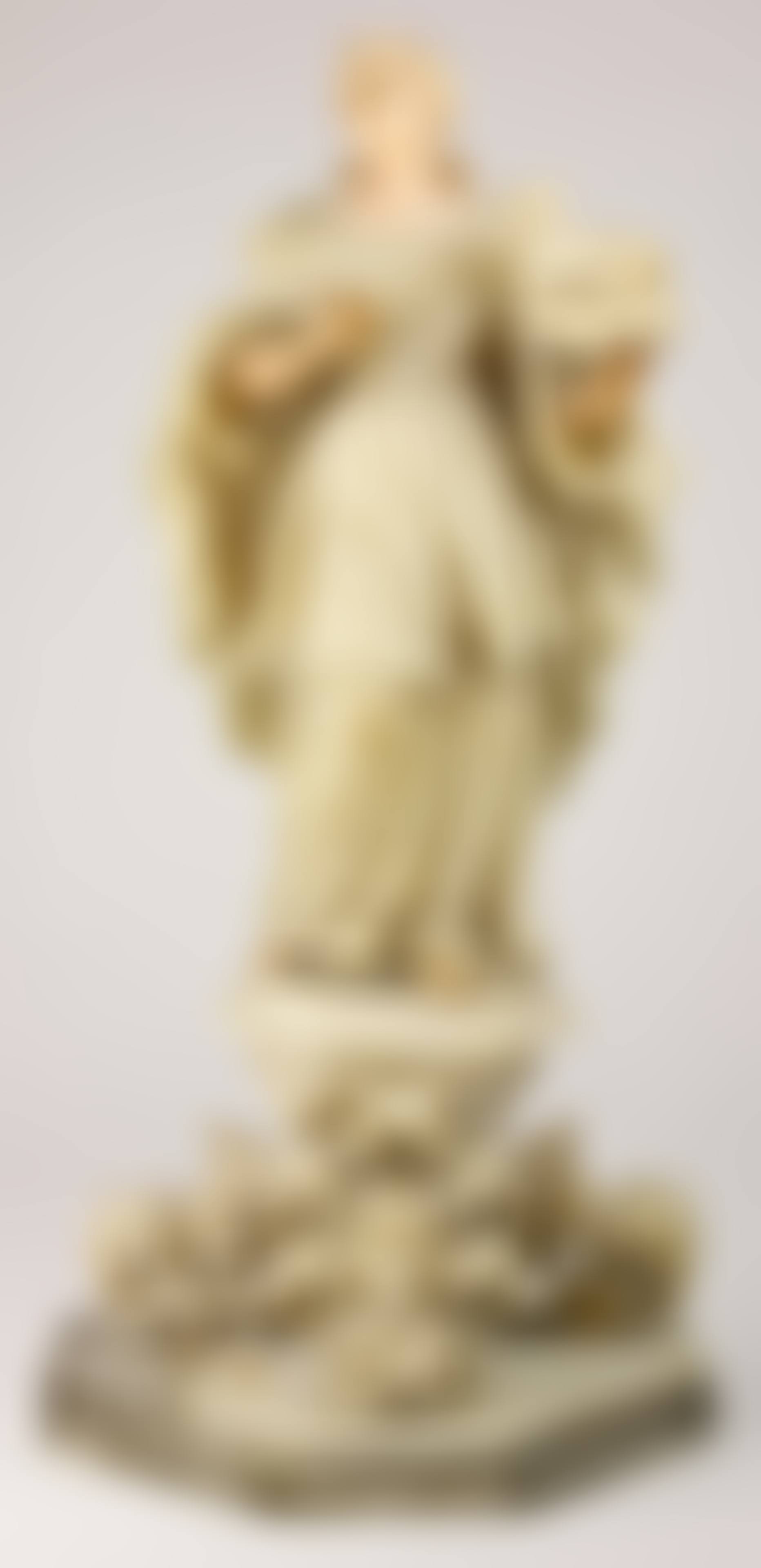 An Italian stone carved sculpture depicting St Agnes (preview)