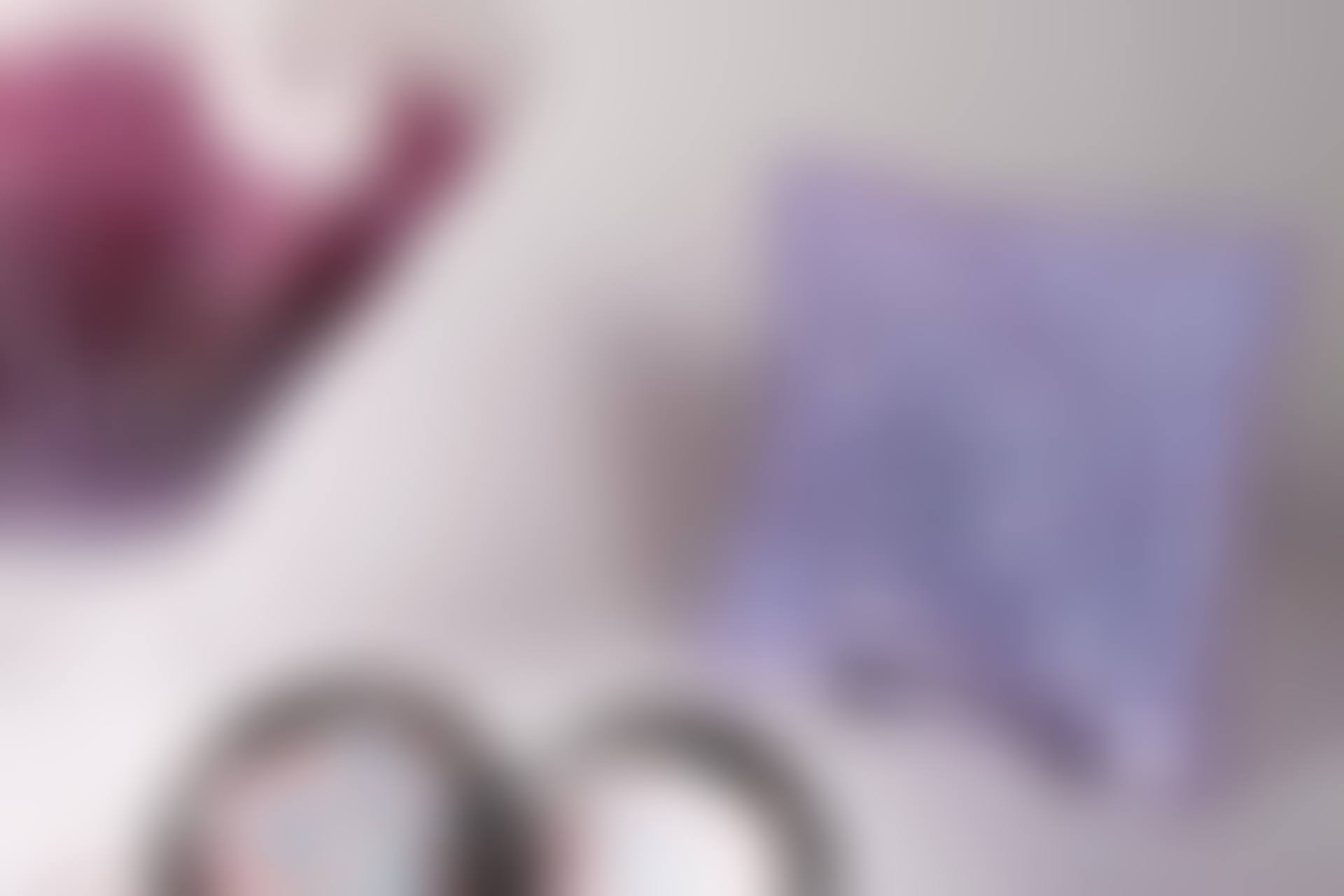 Group of Nine Lavender Glass Dishes (preview)