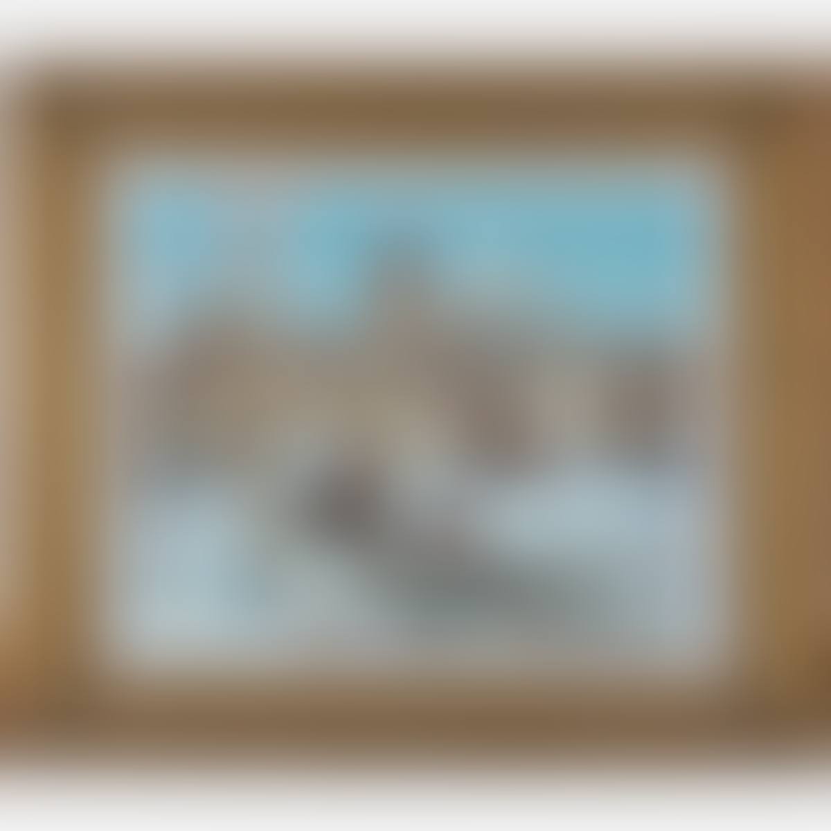 Winter Village Scene (preview)
