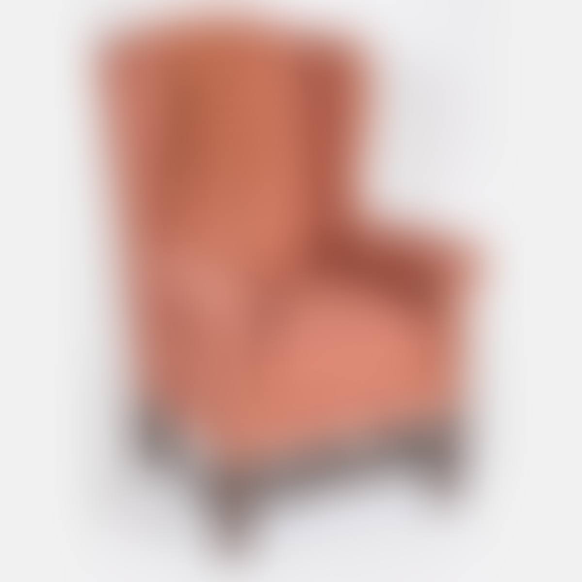 An American Mahogany Wingback Upholstered Armchair (preview)