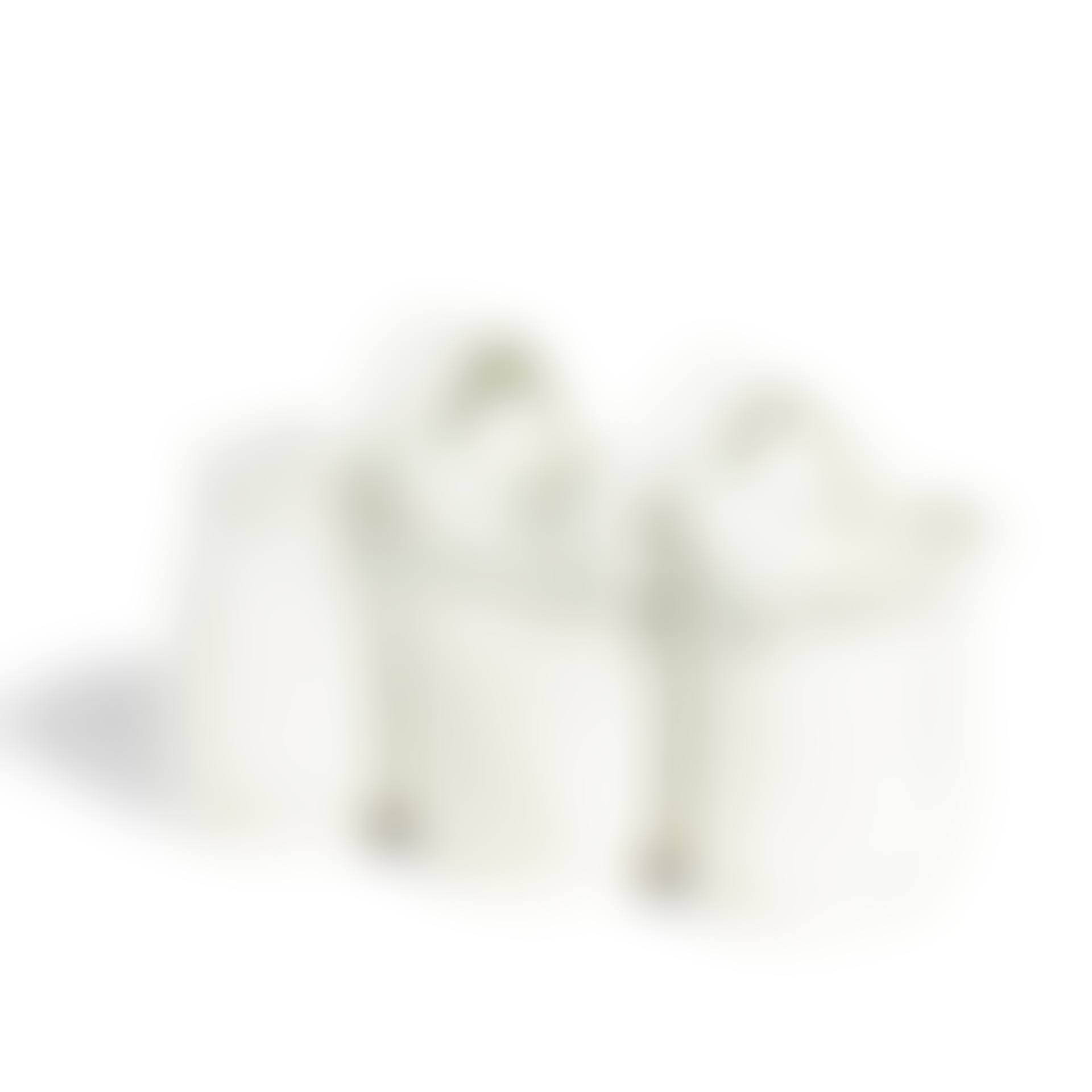 White Triple Vessel with Two Handles (preview)
