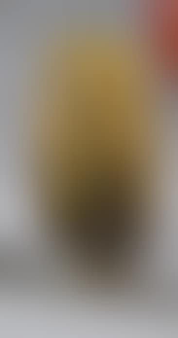 A yellow-orange marmorated glass miniature vase with obusal body (preview)