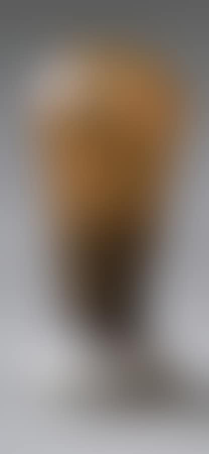 Miniature vase with baluster body in orange marmorated glass (preview)