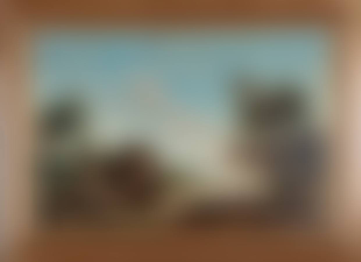 Landscape at the river with villagers (preview)