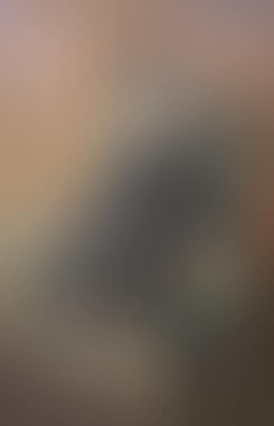 Woman in black sitting on a green armchair (preview)